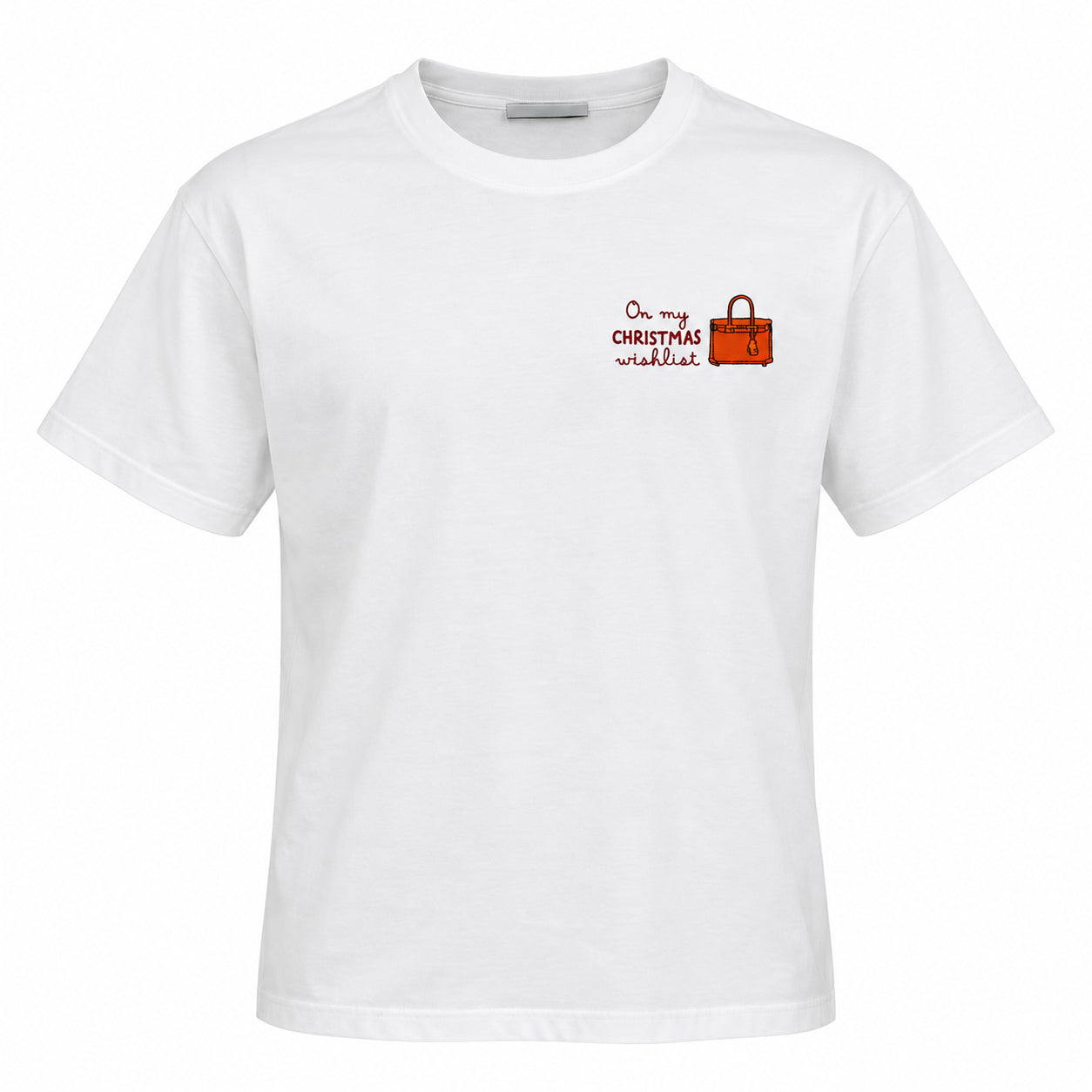 T-shirt Donna Saint Barth EMILIE_W-03839M Christmas wishlist bag 10 emb<BR/> EMI0002 03809M MC2 SAINT BARTH 