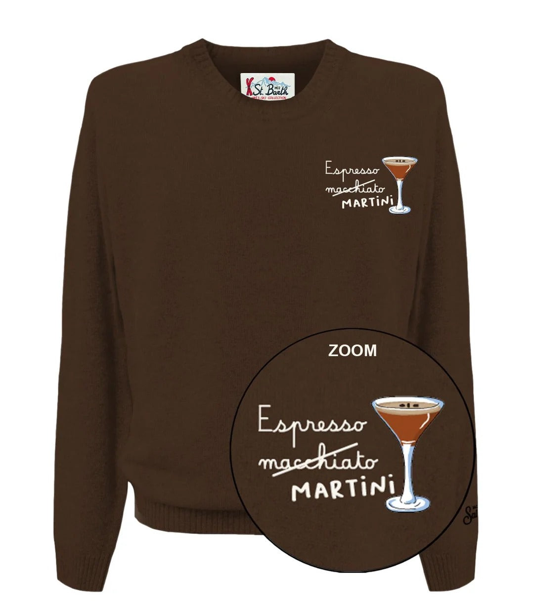 Felpa Mc2 Saint Barth HER0024 Uomo - Espresso Cocktail 18h HER0024 03602M MC2 SAINT BARTH 
