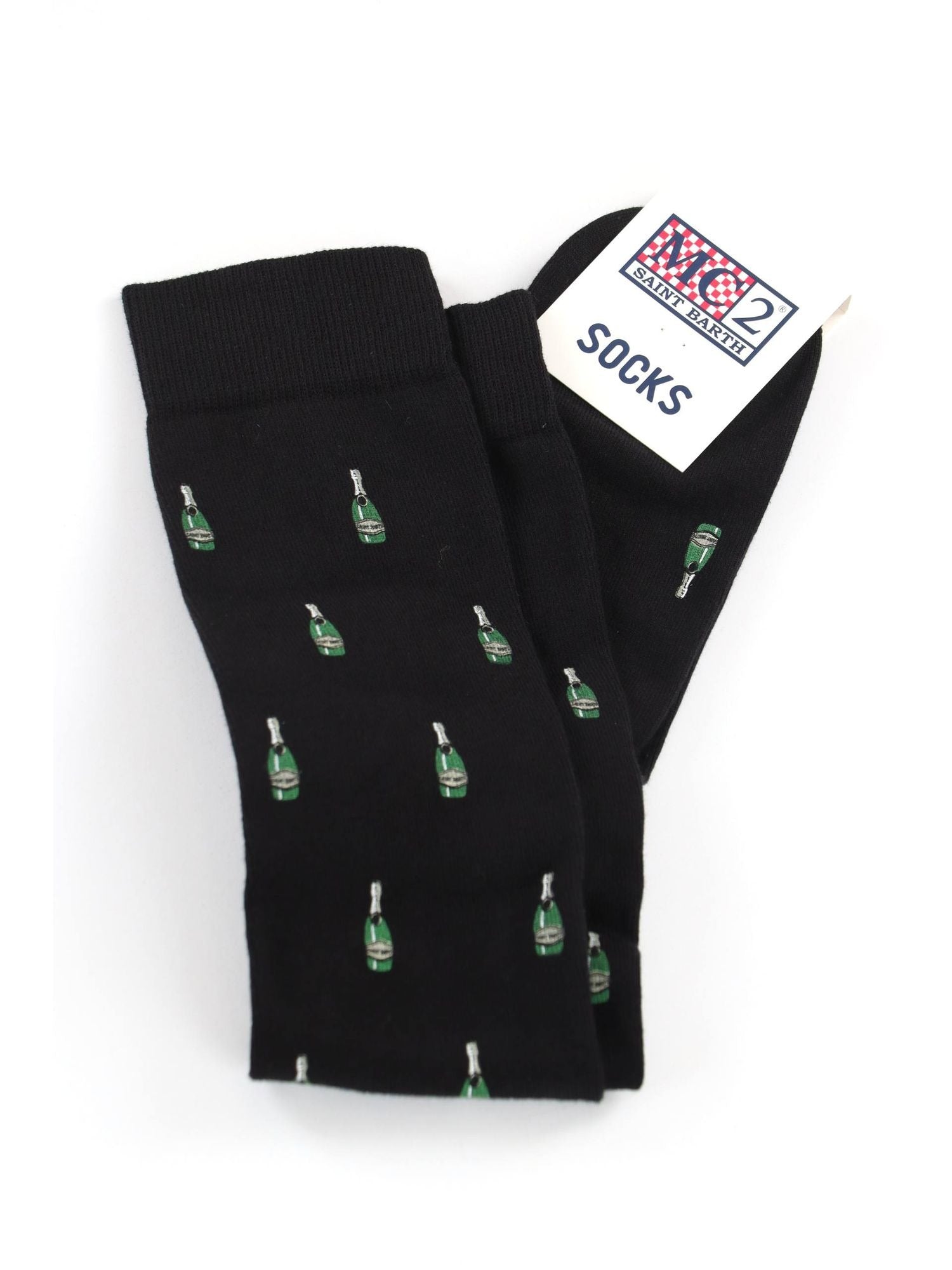 Calzini neri Mc2 Saint Barth SOX0016 04528 da uomo champagne SOX0016 04528M MC2 SAINT BARTH 