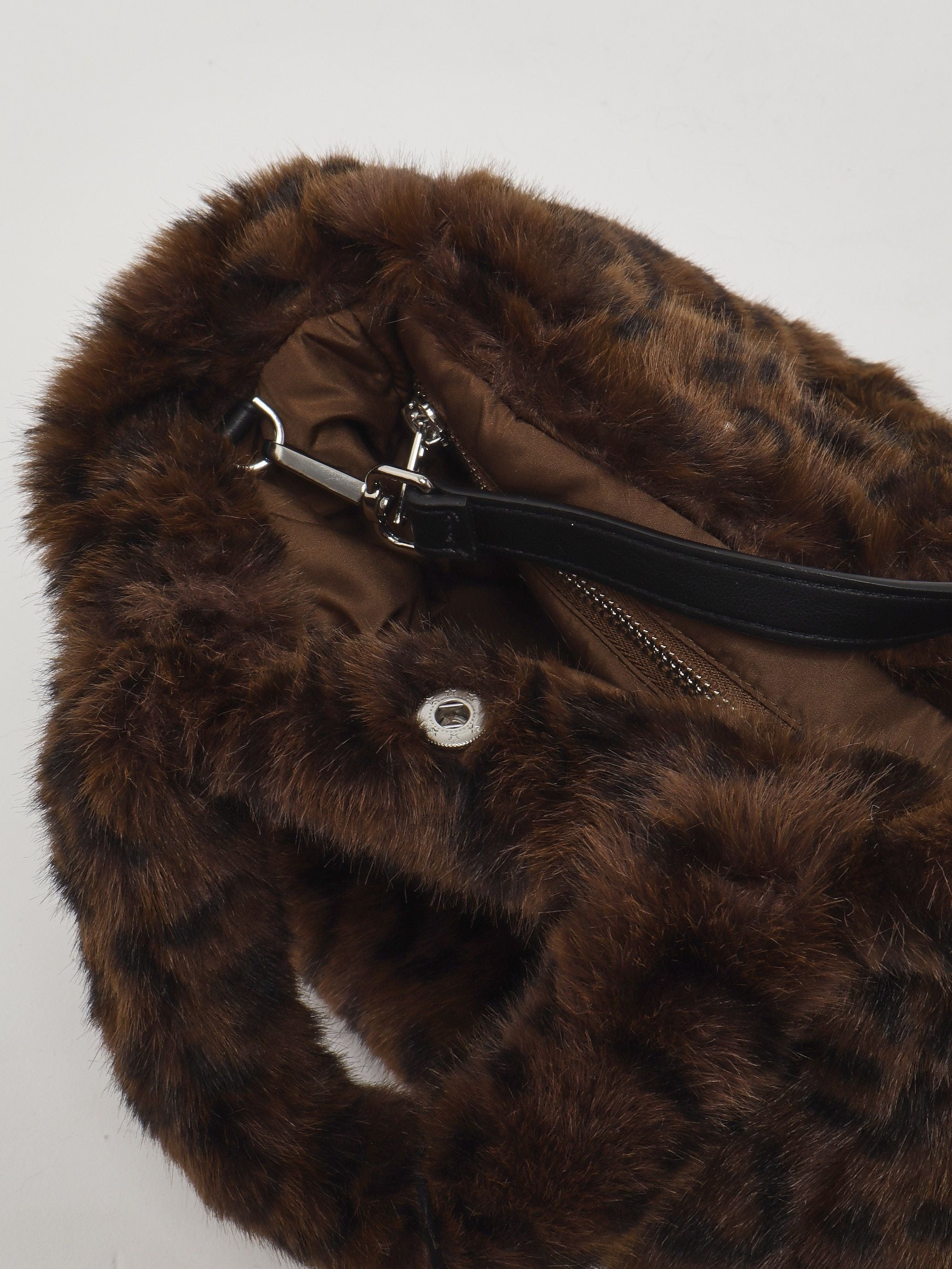 Mini borsa a mano donna Vanity Mini Soft Fur Dark leopard 18 emb VAMI021 00212M MC2 SAINT BARTH 