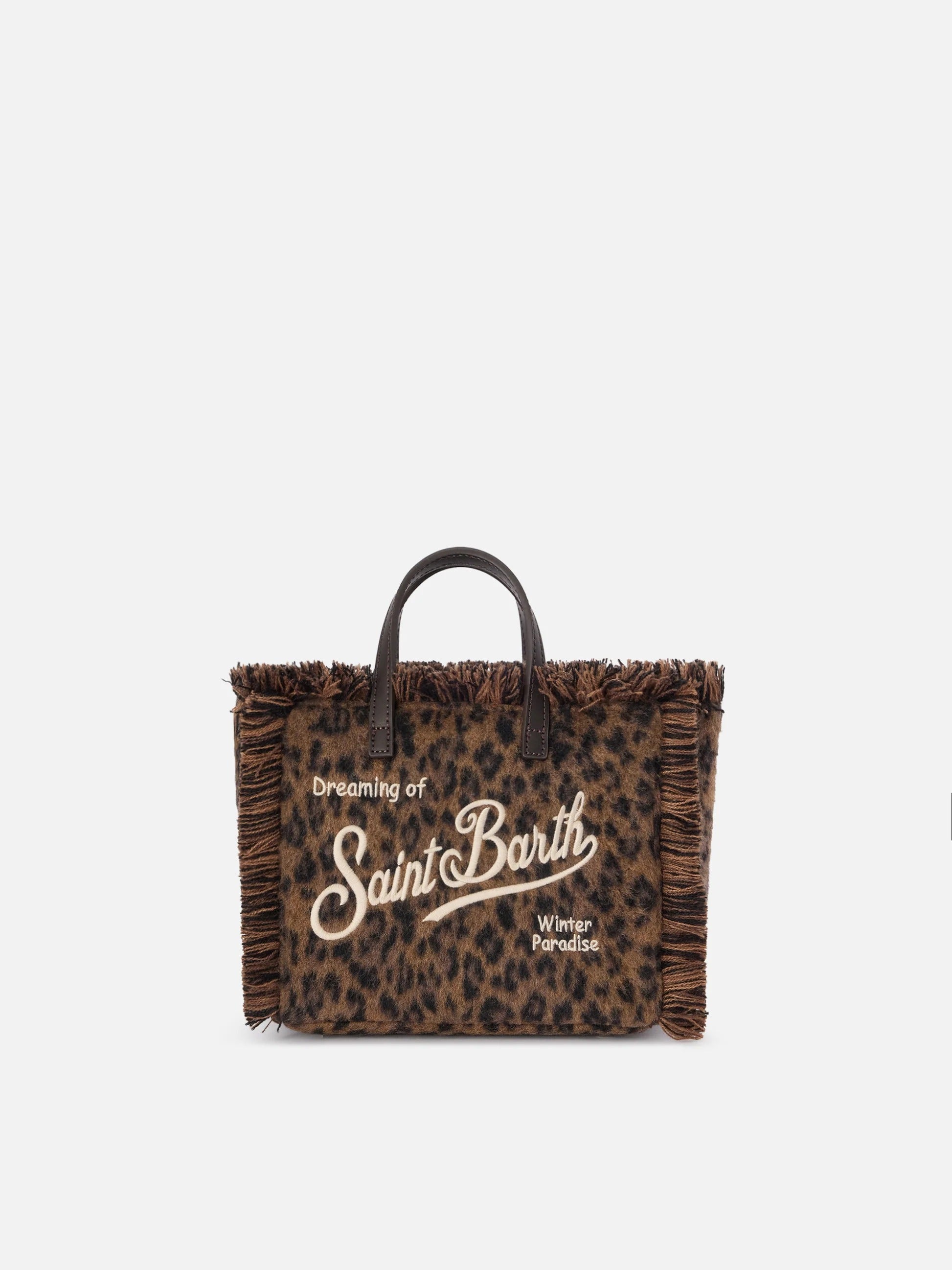 Borsa Mini Vanity in feltro con stampa leopardo VAMI035 00212M MC2 SAINT BARTH 