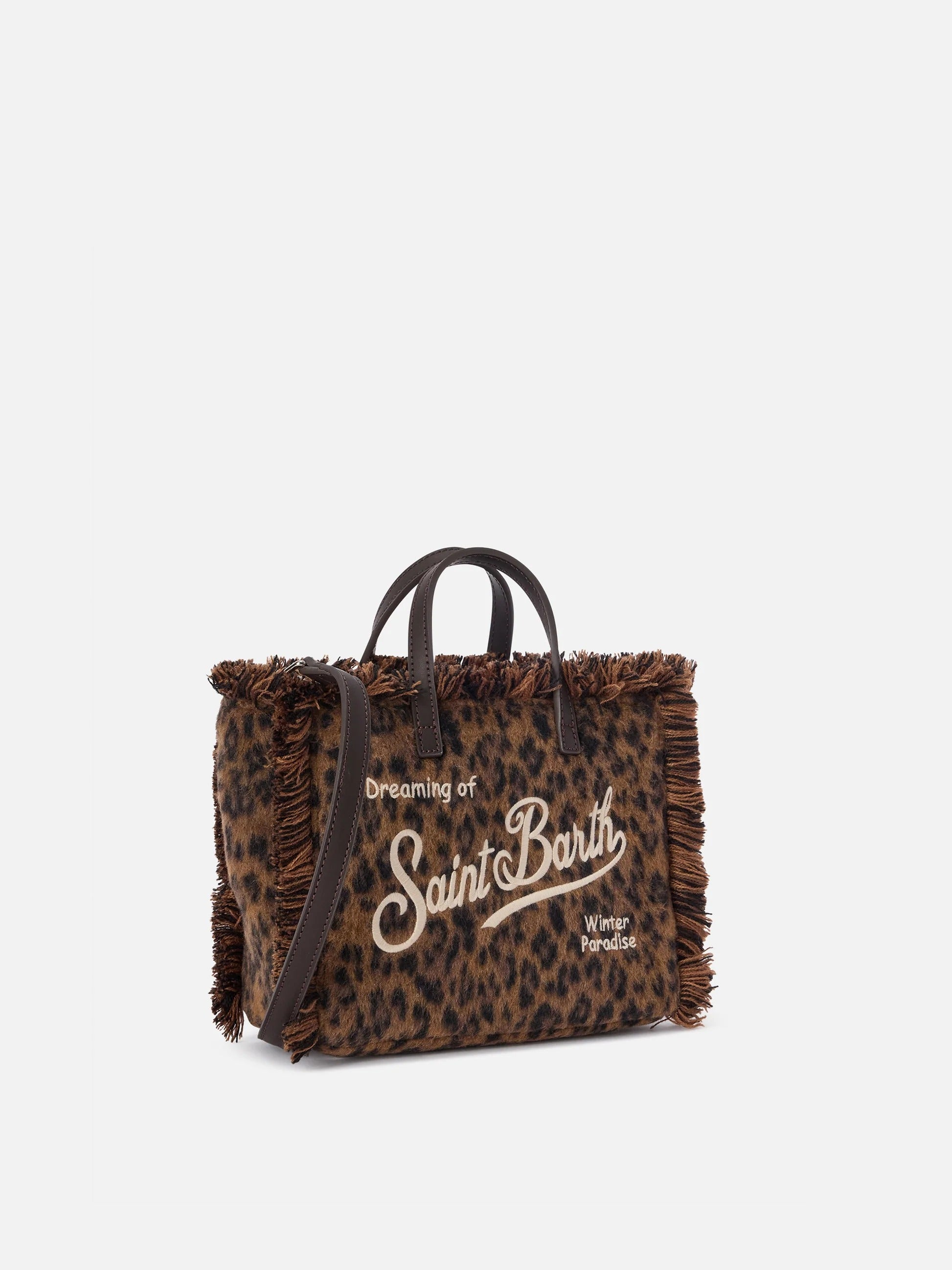Borsa Mini Vanity in feltro con stampa leopardo VAMI035 00212M MC2 SAINT BARTH 