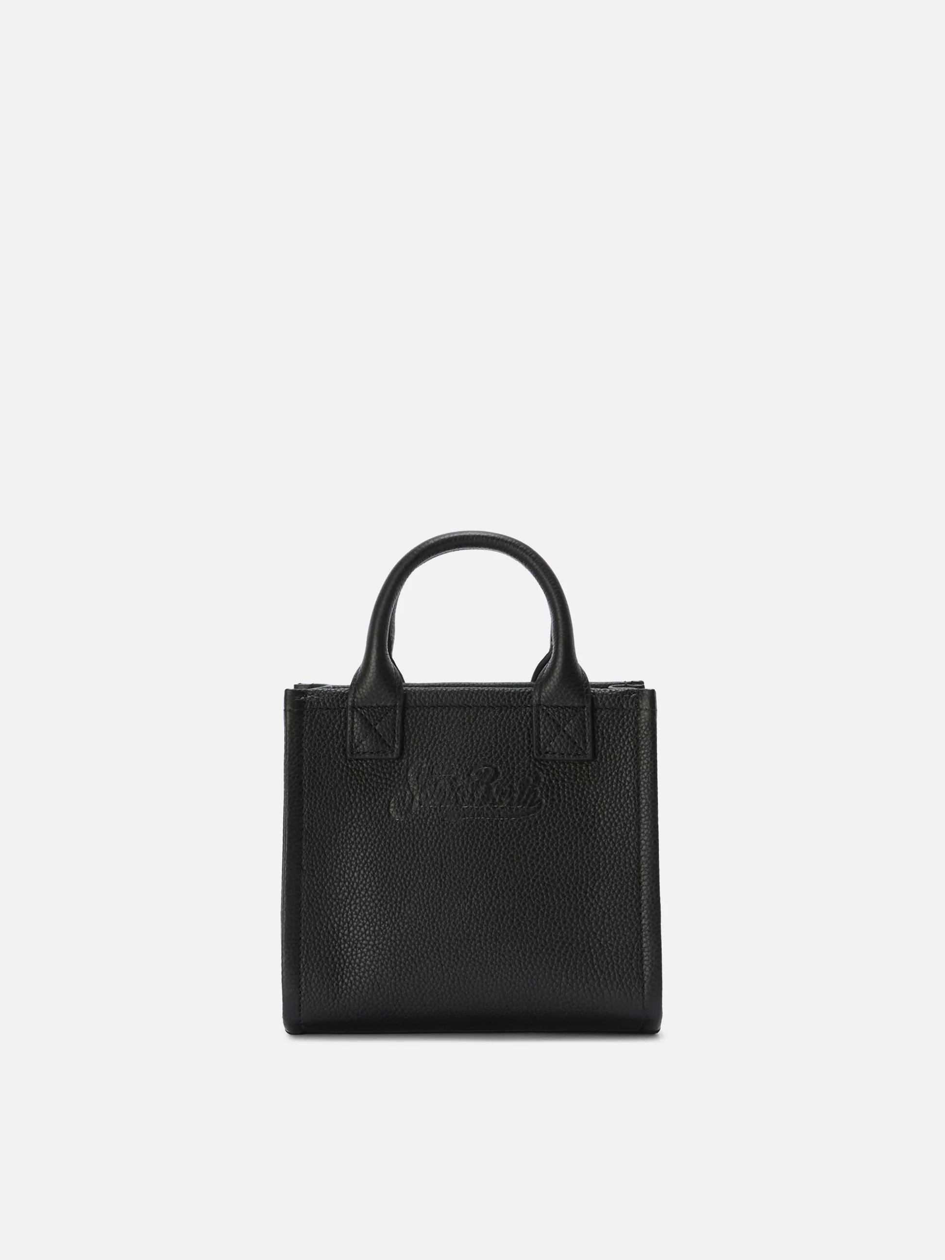 Borsa Vanity mini in pelle martellata nera VANMI001 00123M MC2 SAINT BARTH 