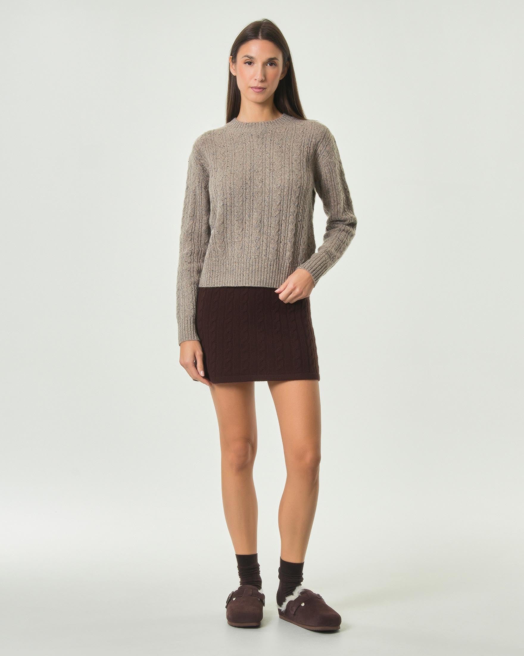 Minigonna Donna Marrone a Trecce Saint Barth ZEL 0001 00040M MC2 SAINT BARTH 