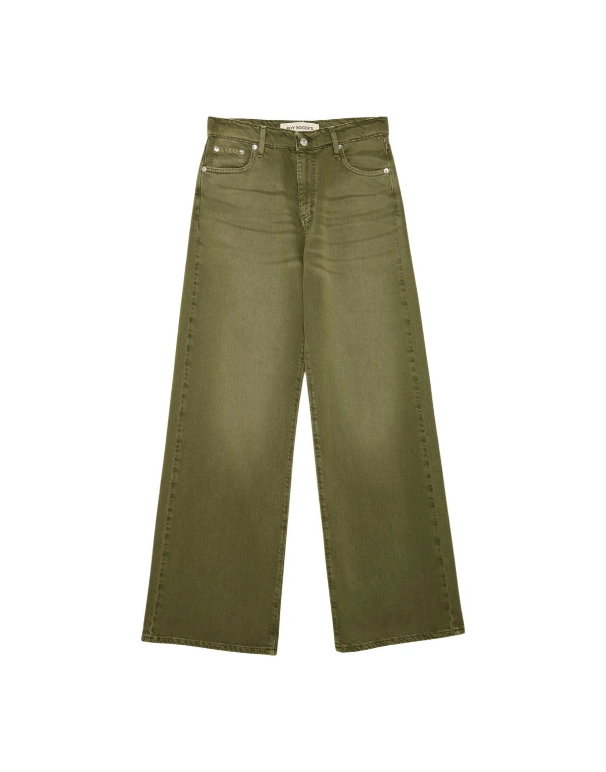 Super wide bull tencell cotton dyed sw Green RND354CT600992 C0756 ROY ROGER'S 