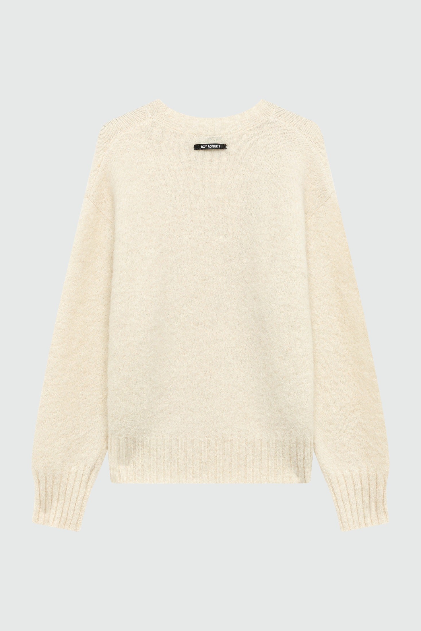 MAGLIA GIROCOLLO IN ALPACA ECRU RND559CV62XXXX C0087 ROY ROGER'S 