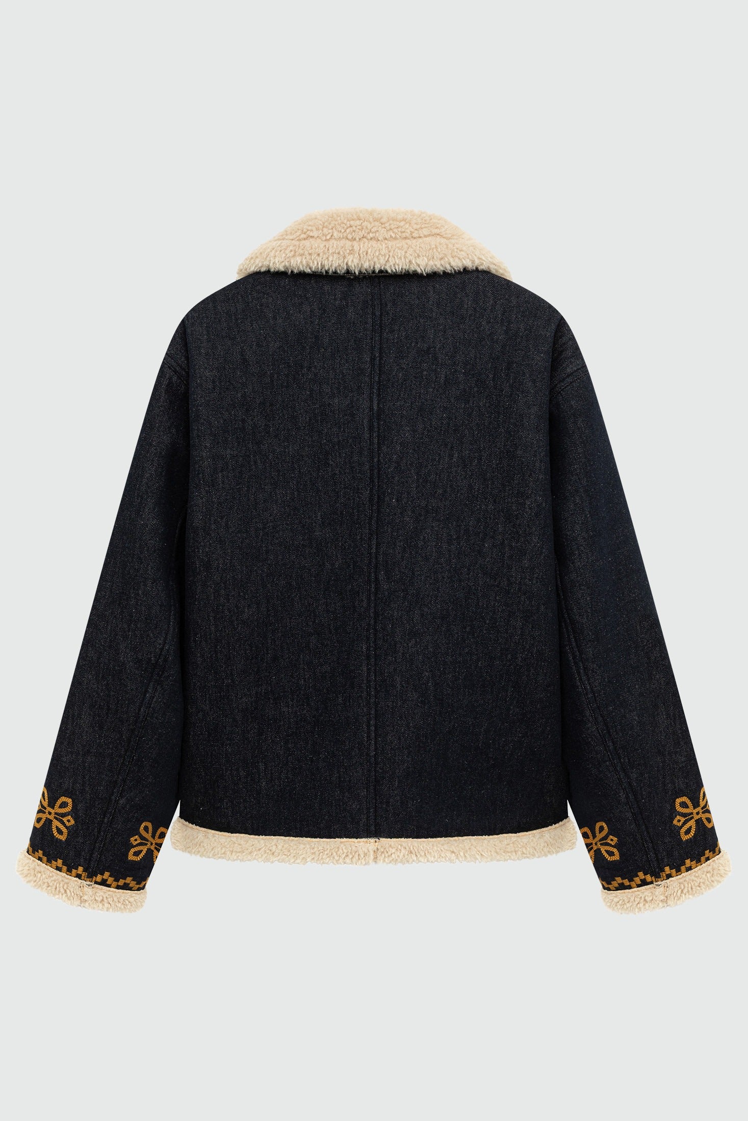 OLD GLORY-GIACCA CHUBA IN DENIM CON SHEARLING ROG0154CV310021 C0999 ROY ROGER'S 