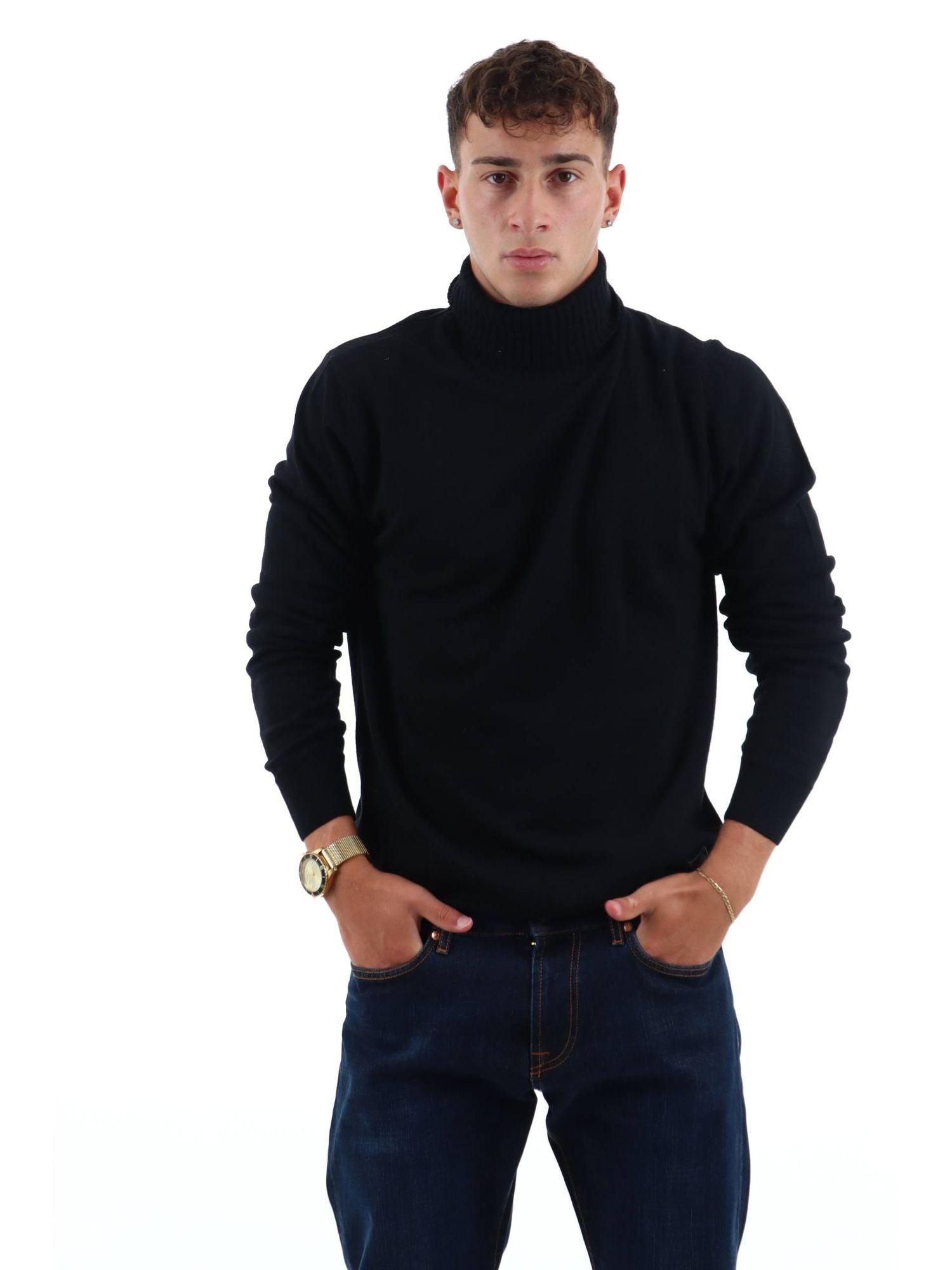 Maglione Roy Roger's RRU775CT48XXXX da uomo black. RRU775CT48XXXX C0020 ROY ROGER'S 