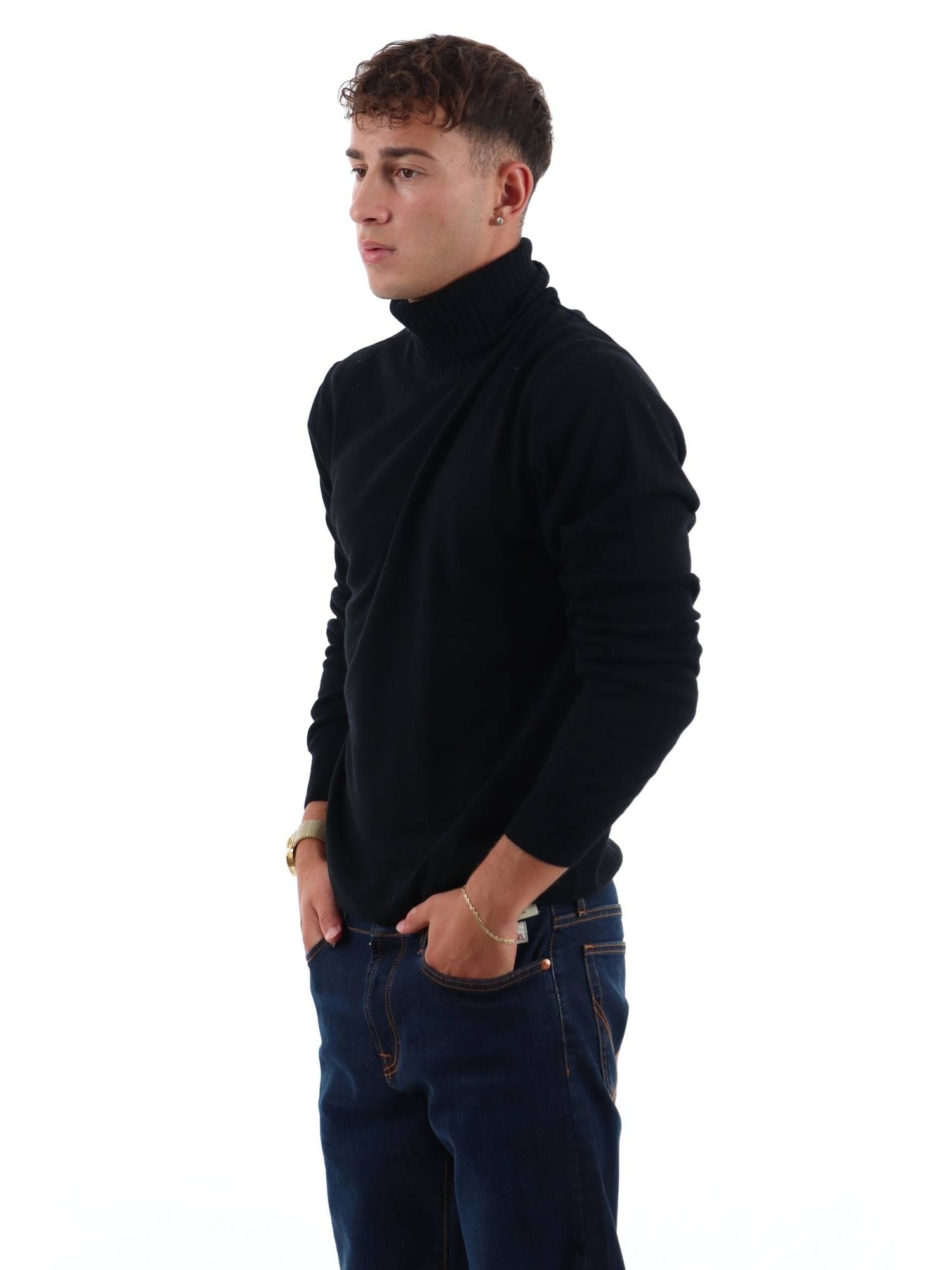 Maglione Roy Roger's RRU775CT48XXXX da uomo black. RRU775CT48XXXX C0020 ROY ROGER'S 