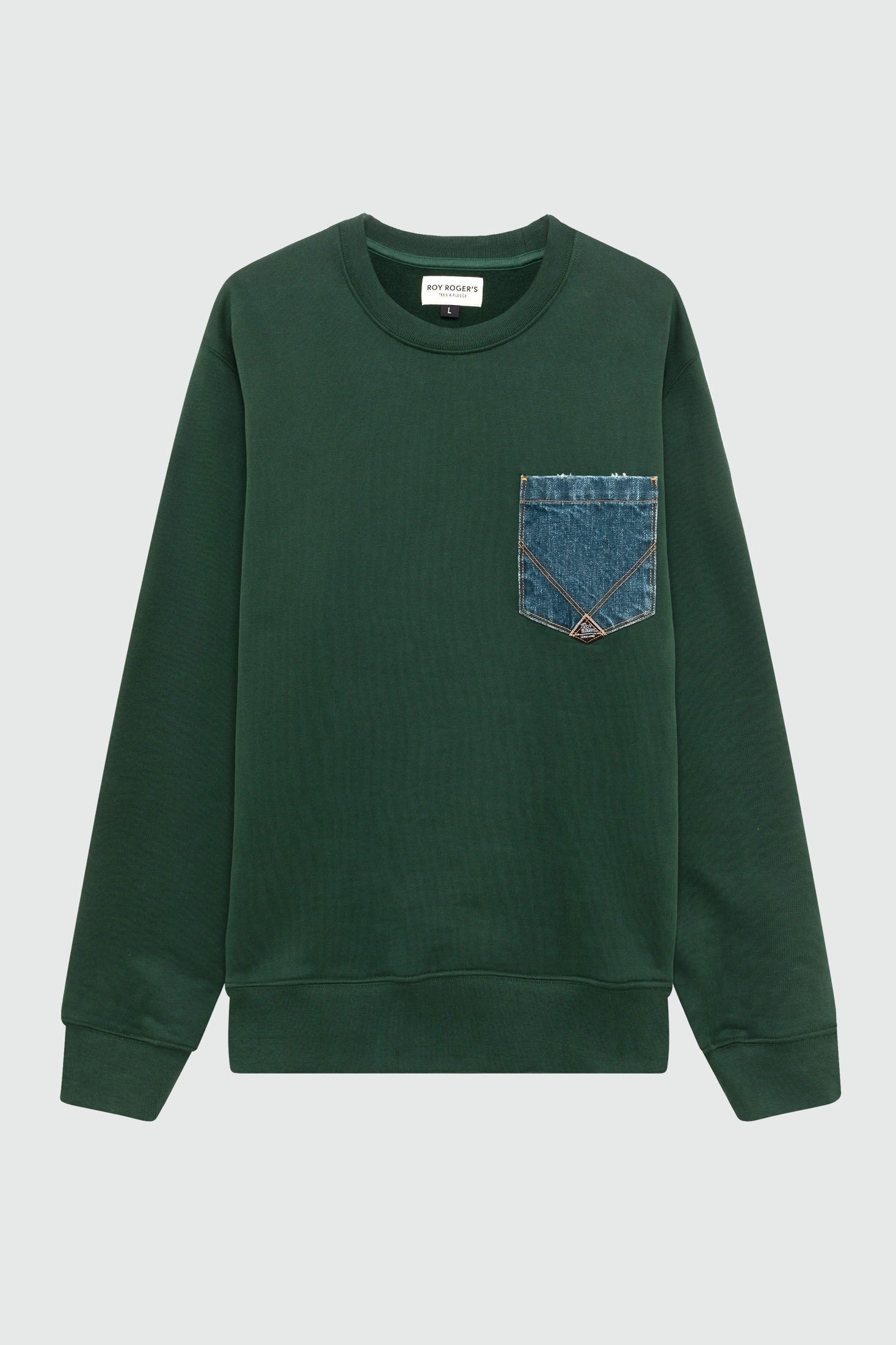 FELPA POCKET GIROCOLLO ACCADEMY GREEN RRU90397CU860124 C0776 ROY ROGER'S 