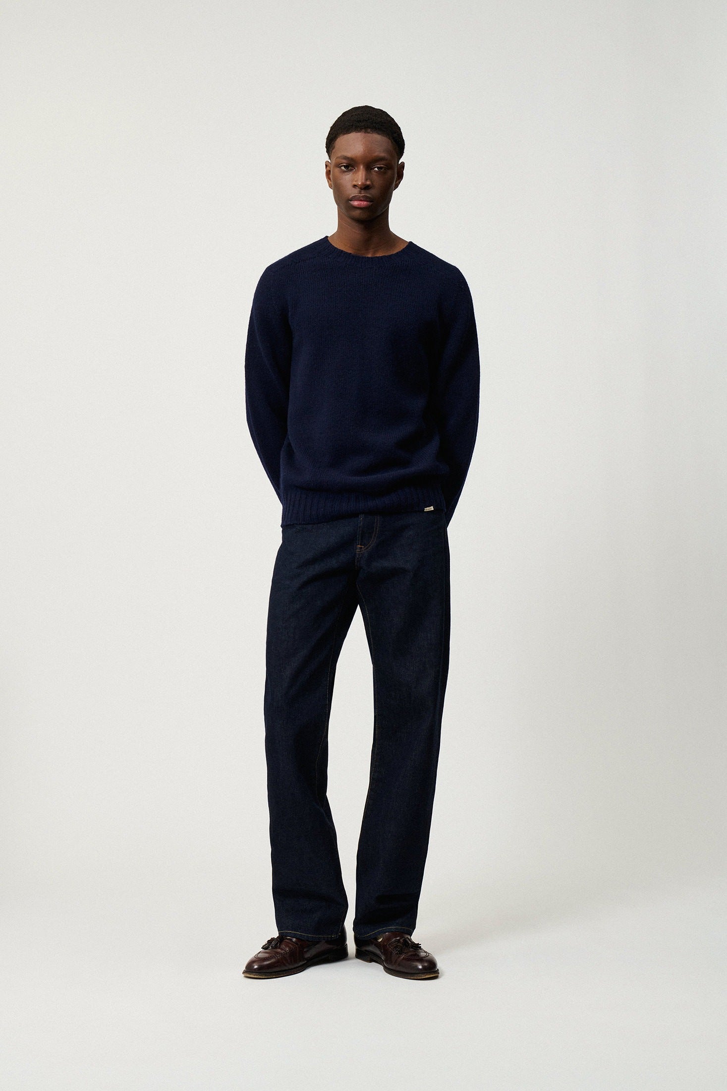 PULLOVER SOFT IN LANA MERINO BLU RRU90400CV59XXXX C0048 ROY ROGER'S 