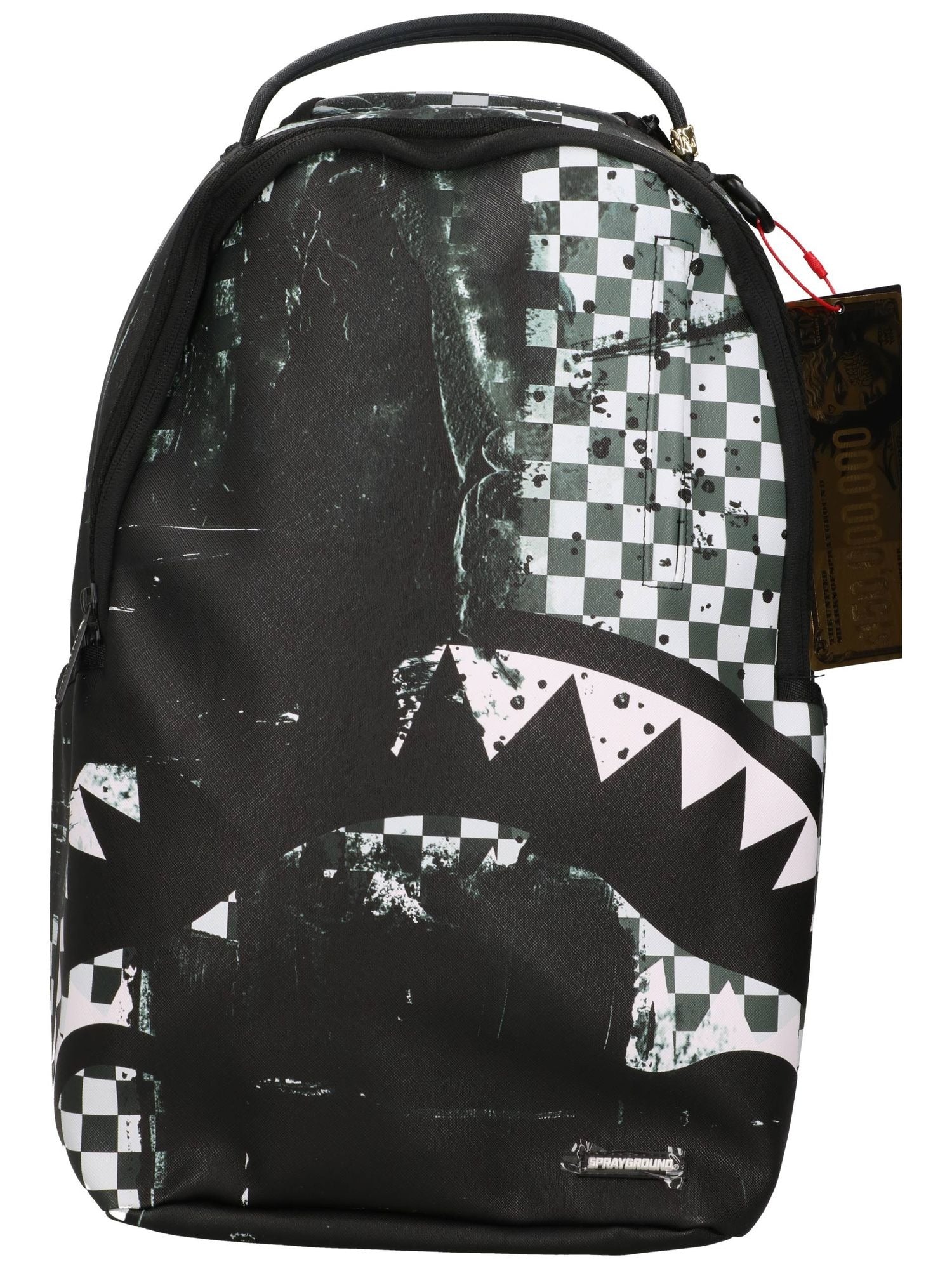 SPRAYGROUND painted over check backpack 910B8677NSZ V.UNICA SPRAYGROUND 