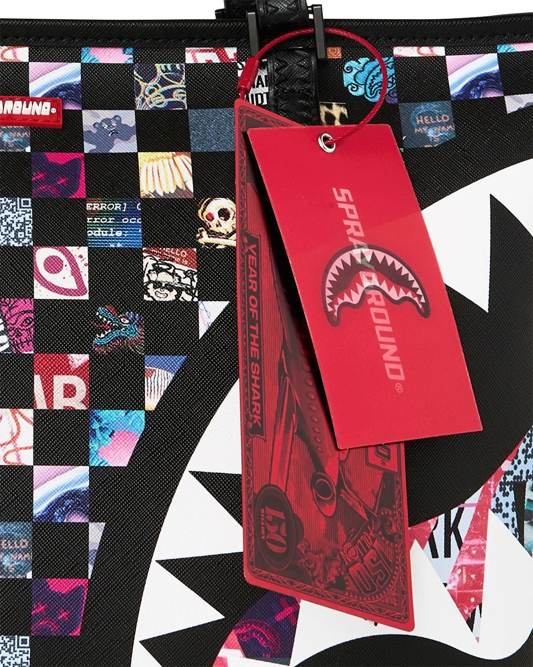 SPRAYGROUND CRAZY CHECK TOTE 910B9440NSZ V.UNICA SPRAYGROUND 