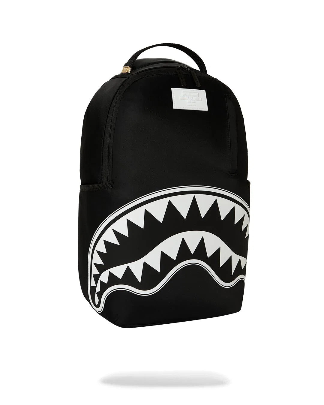 SPRAYGROUND SHARK CENTRAL WHT STENCIL SHARK BLK NYLON BACKPACK 910B9634NSZ V.UNICA SPRAYGROUND 