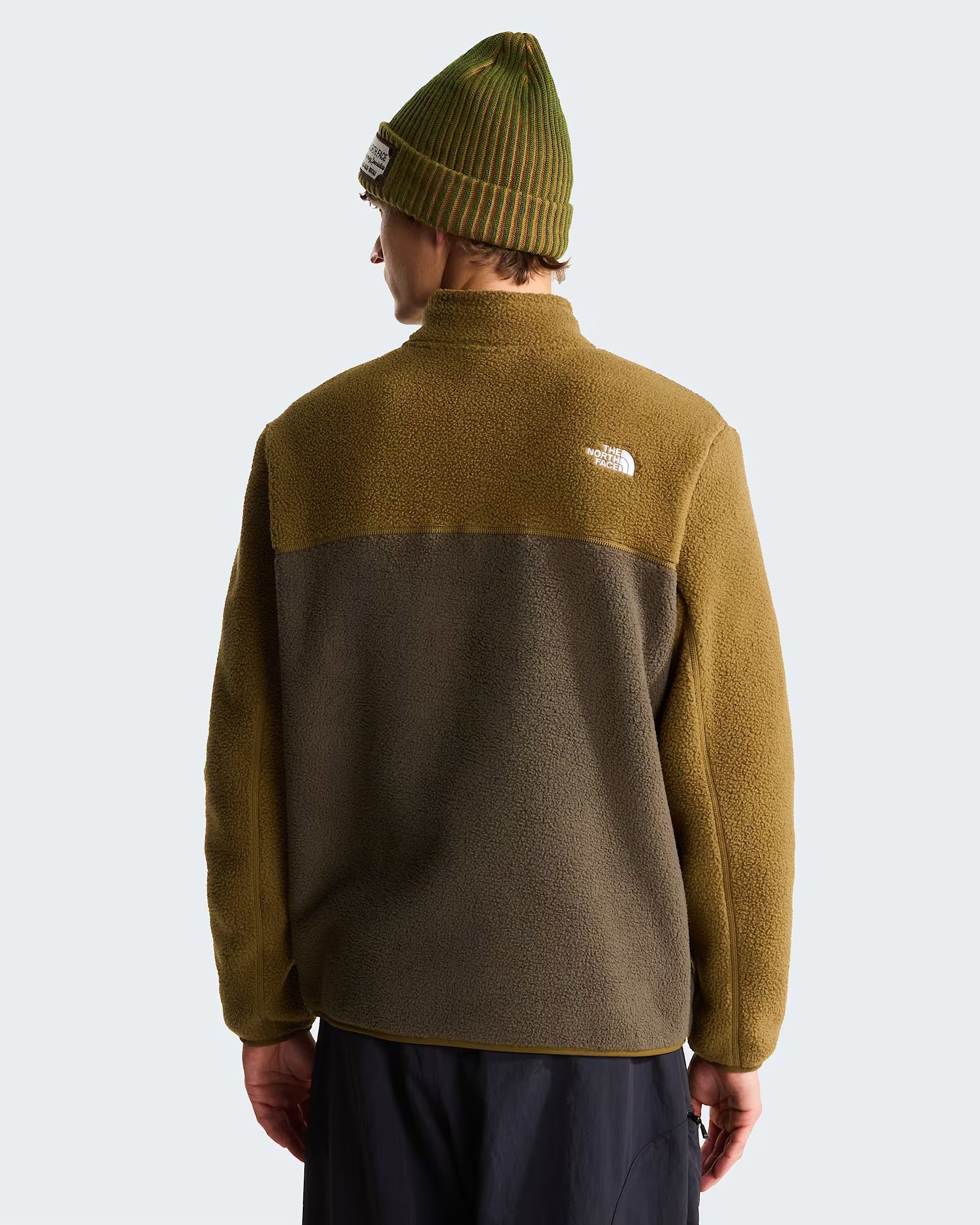 Giacca in pile Yumiori con cerniera a 1/4 da uomo new taupe green NF0A883S UG81 THE NORTH FACE 
