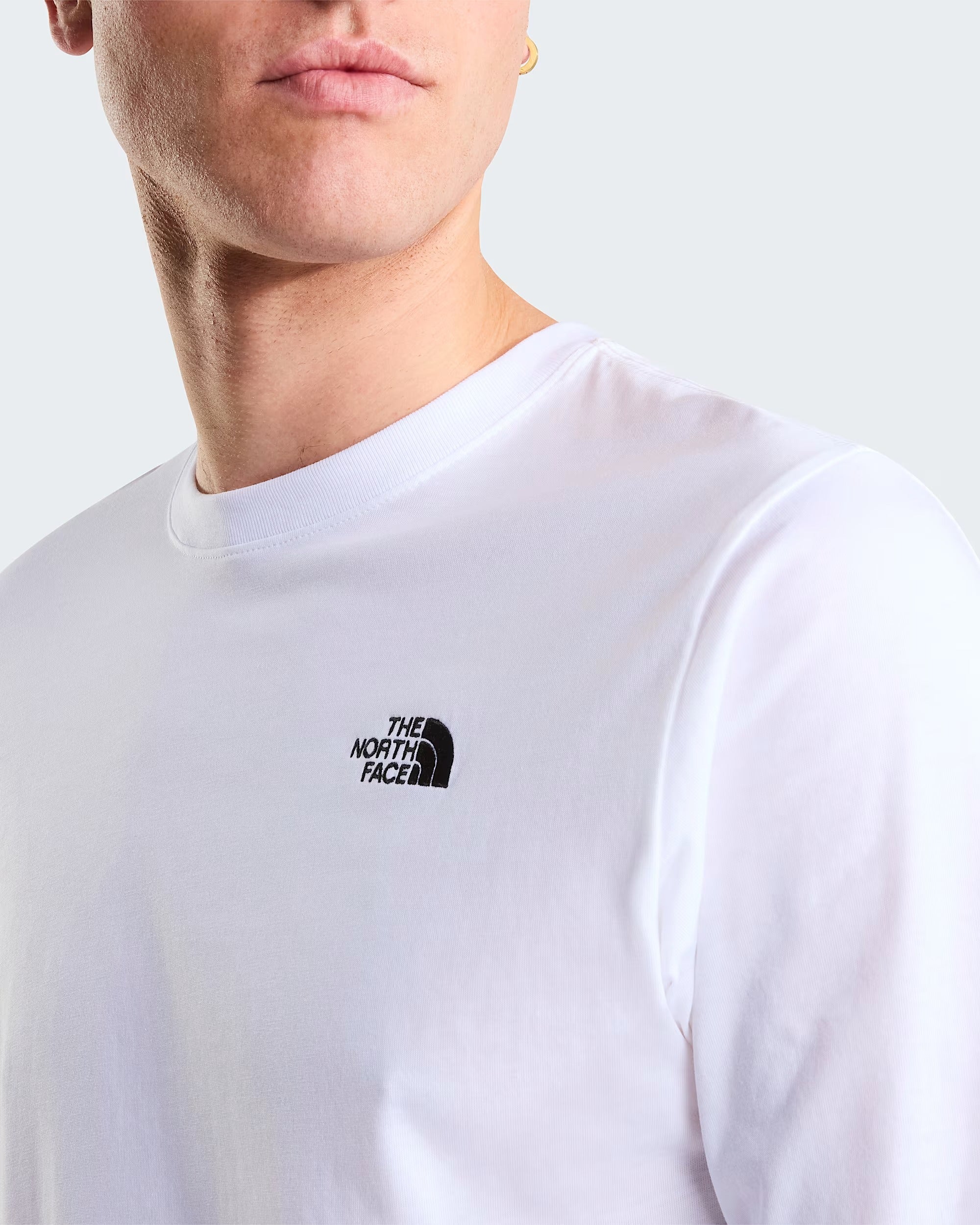 T-shirt a maniche lunghe Evolution Simple Dome Regular da uomo white NF0A8EU3 FN41 THE NORTH FACE 