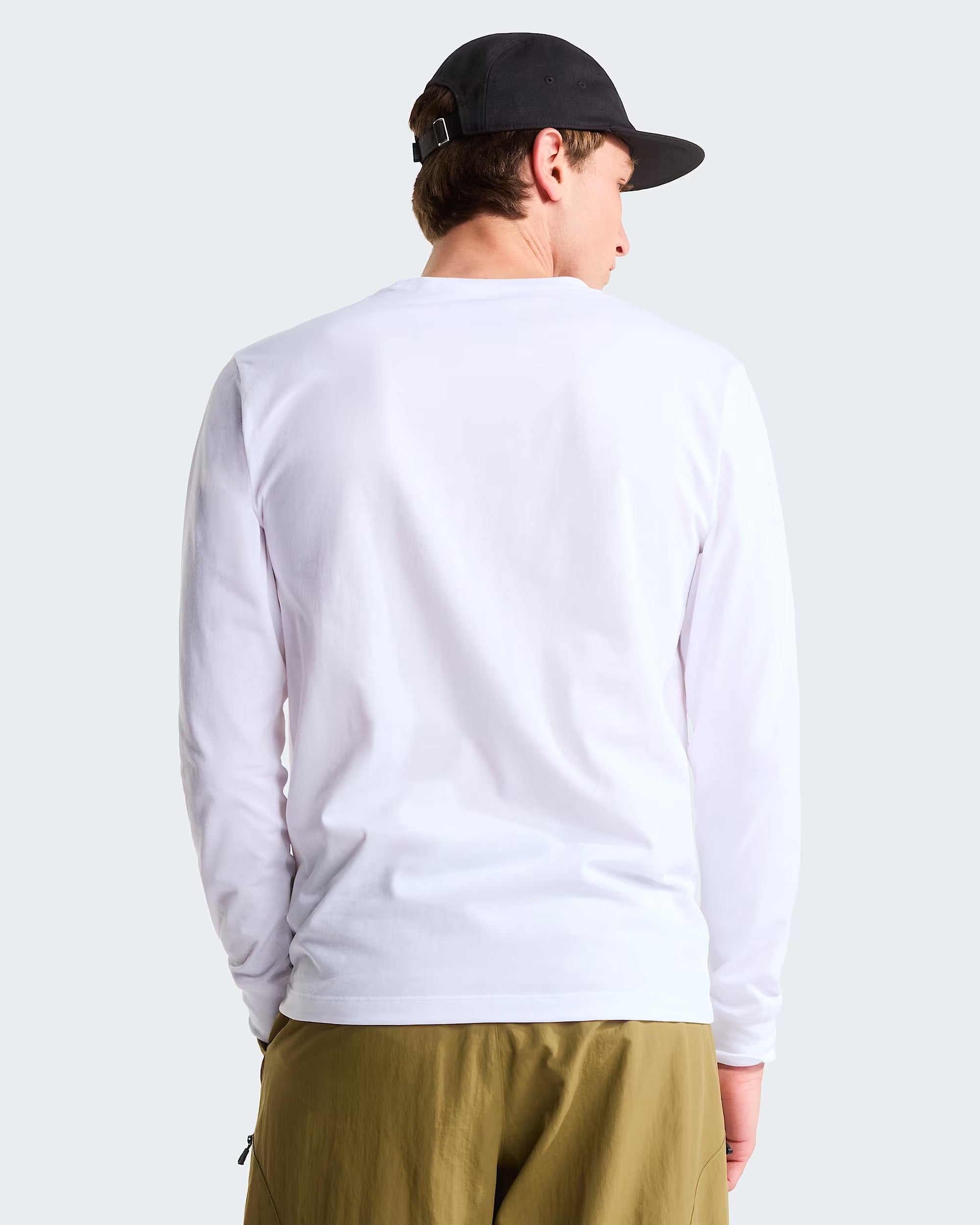 T-shirt a maniche lunghe Evolution Simple Dome Regular da uomo white NF0A8EU3 FN41 THE NORTH FACE 