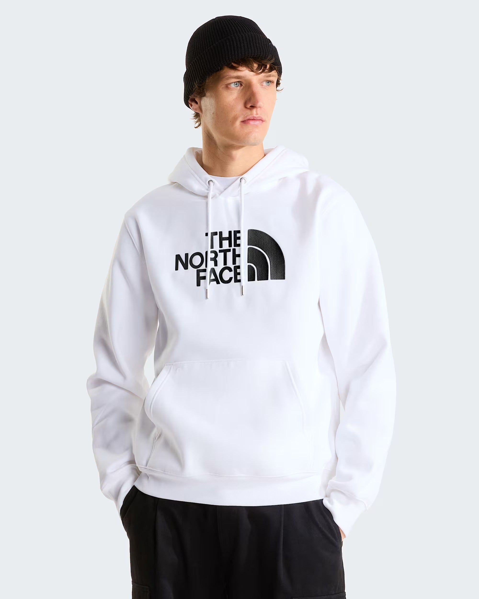 Felpa con cappuccio TNF Essential Drew Peak Regular da uomo white NF8FDAFN41 FN41 THE NORTH FACE 