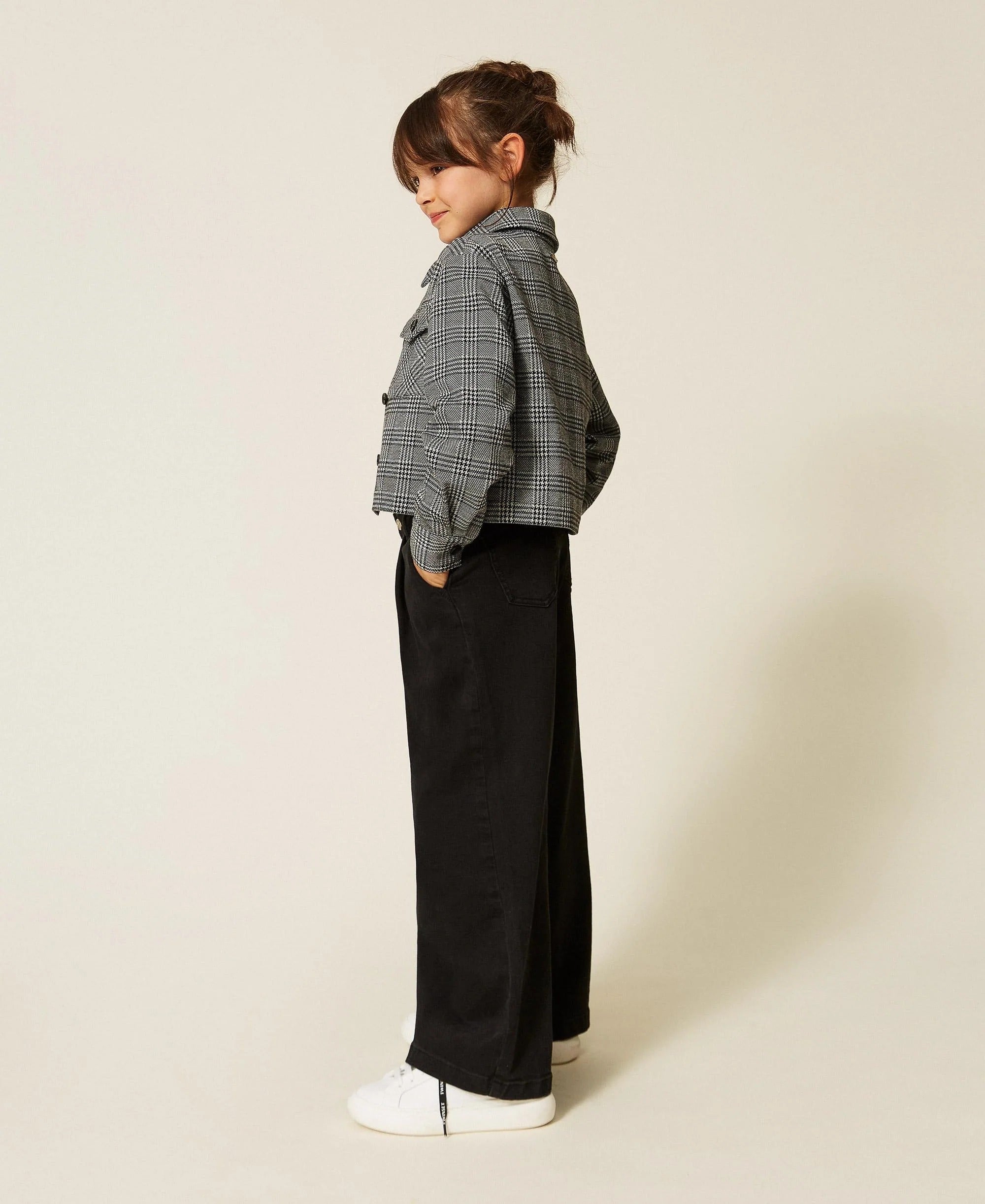Jeans wide leg con pieghe 262GJ2240 06295 TWINSET 