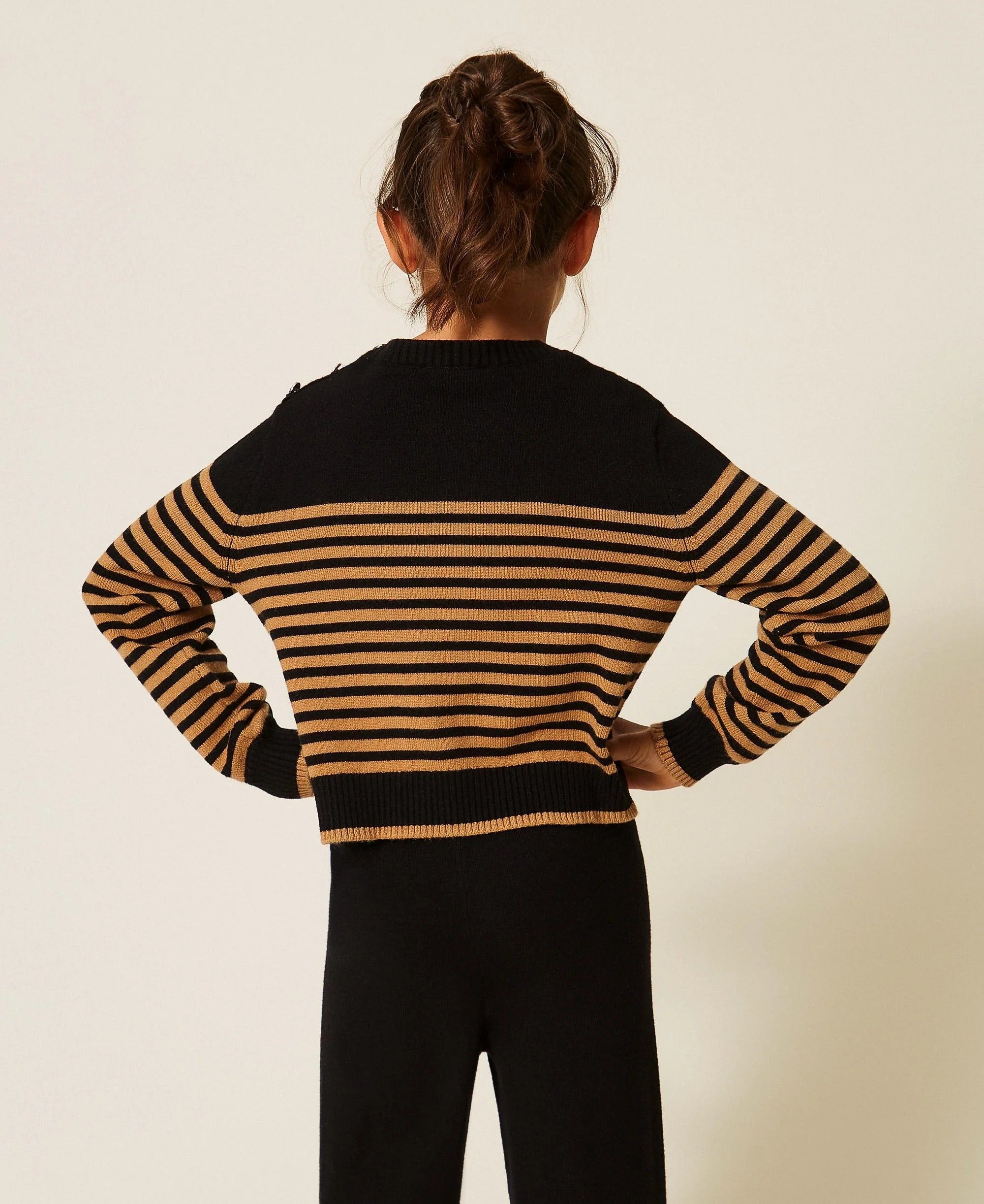 Maglia a righe con bottoni 262GJ3031 13771 TWINSET 