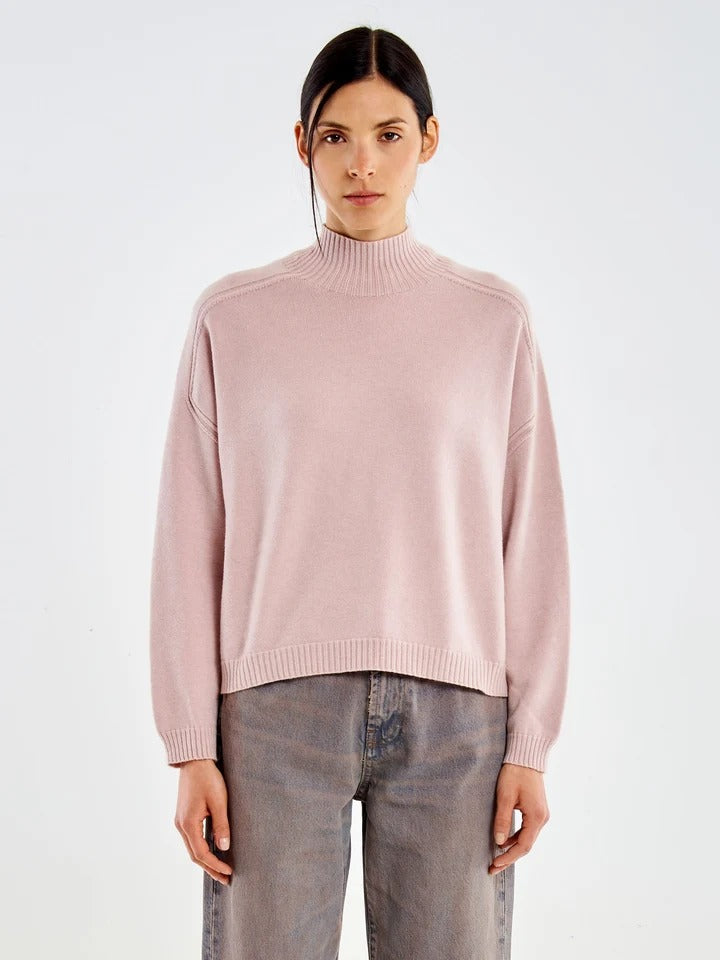 Pull Collo a Cratere cipria 7AC7053 CIPRIA VICOLO 