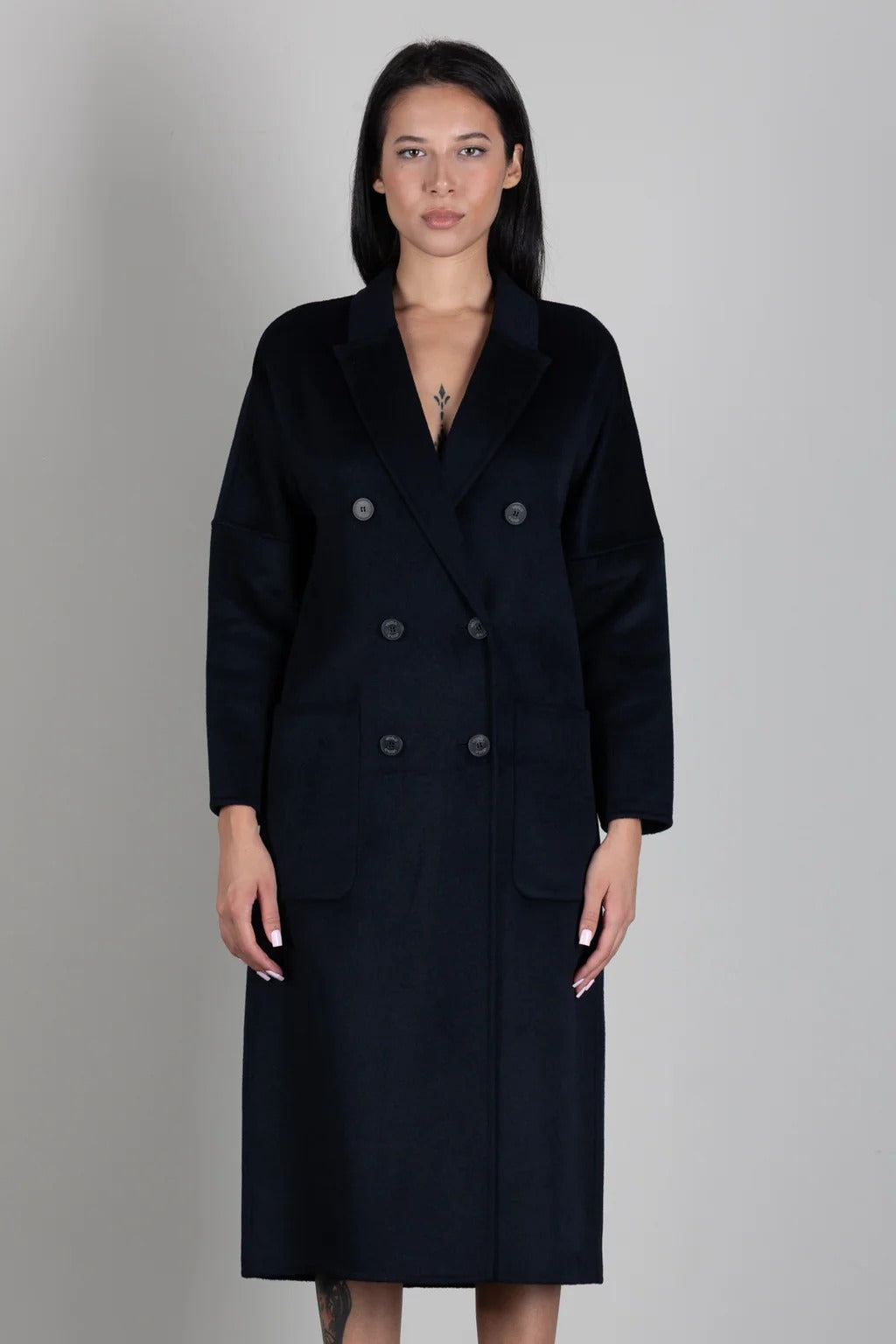 Cappotto Doppiopetto blu TAC0001 BLU VICOLO 