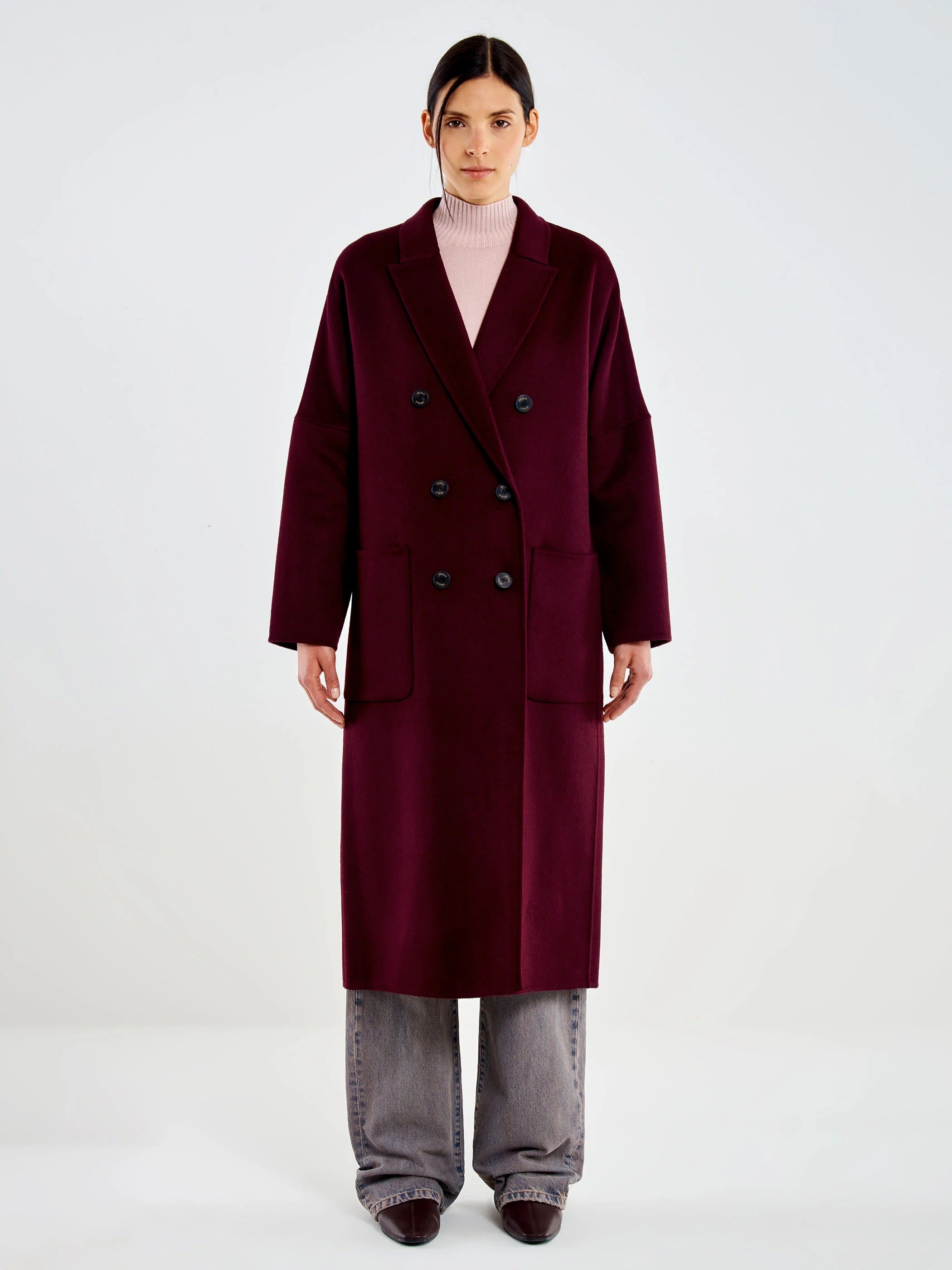 Cappotto Doppiopetto melanzana TAC0001 MELANZANA VICOLO 