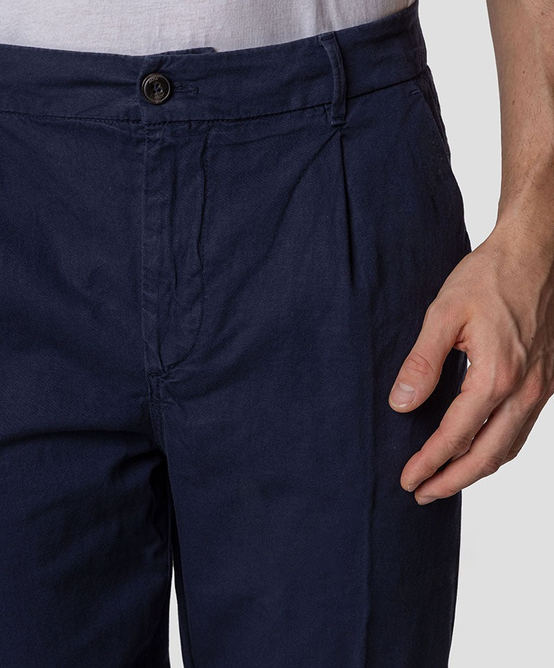 Pantalone 40 weft chino con elastico in cintura e coulisse interna JOEC-2697W1738 JOEC-2697 W1738 40WEFT 