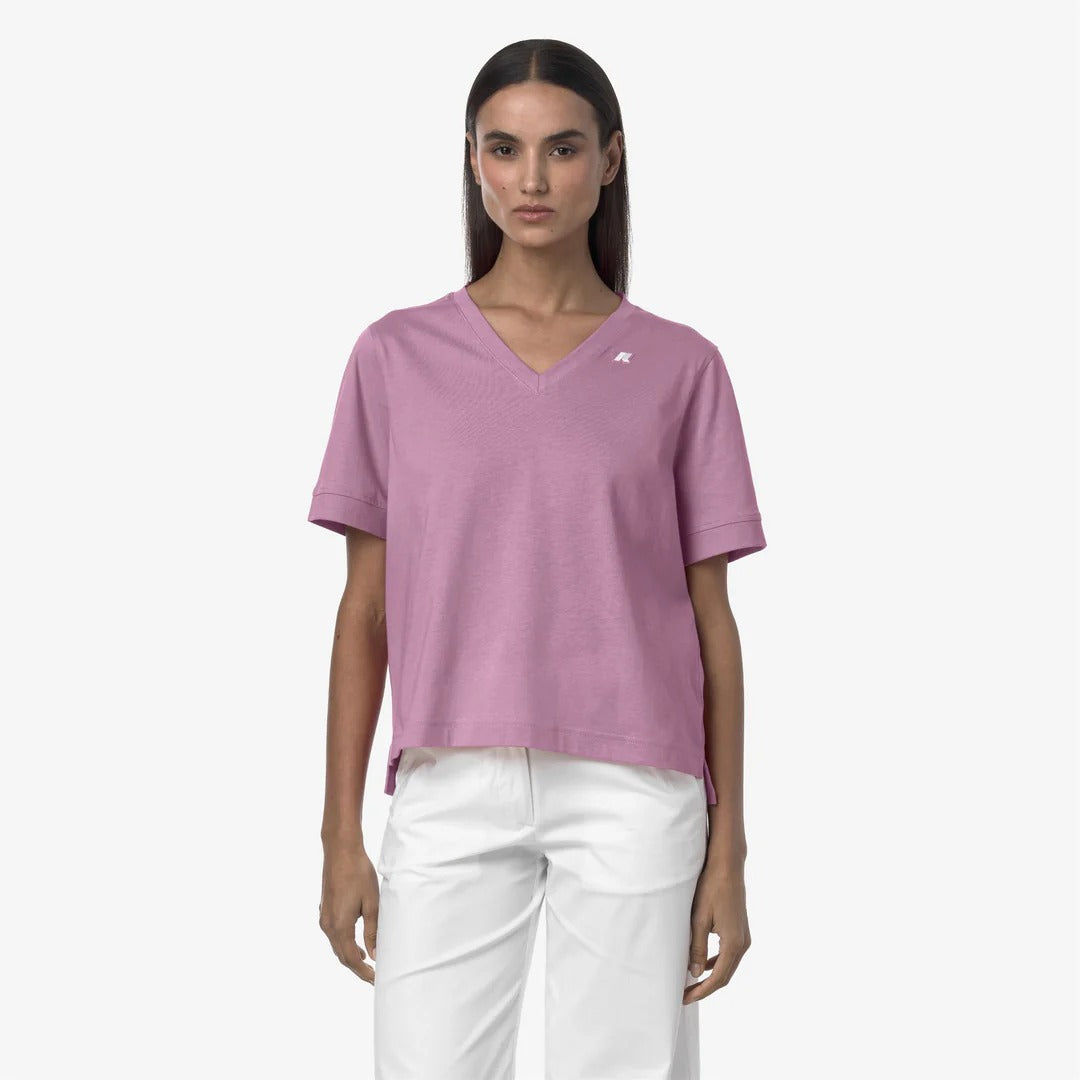 LEDA JERSEY<BR/>VIOLET GLICINE K2148FW H41 K-WAY 
