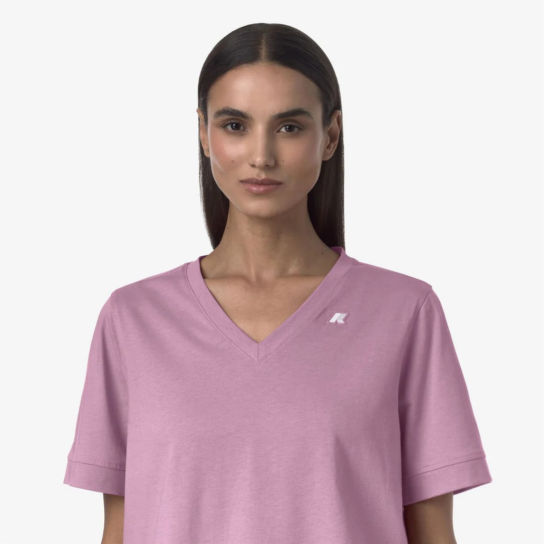 LEDA JERSEY<BR/>VIOLET GLICINE K2148FW H41 K-WAY 