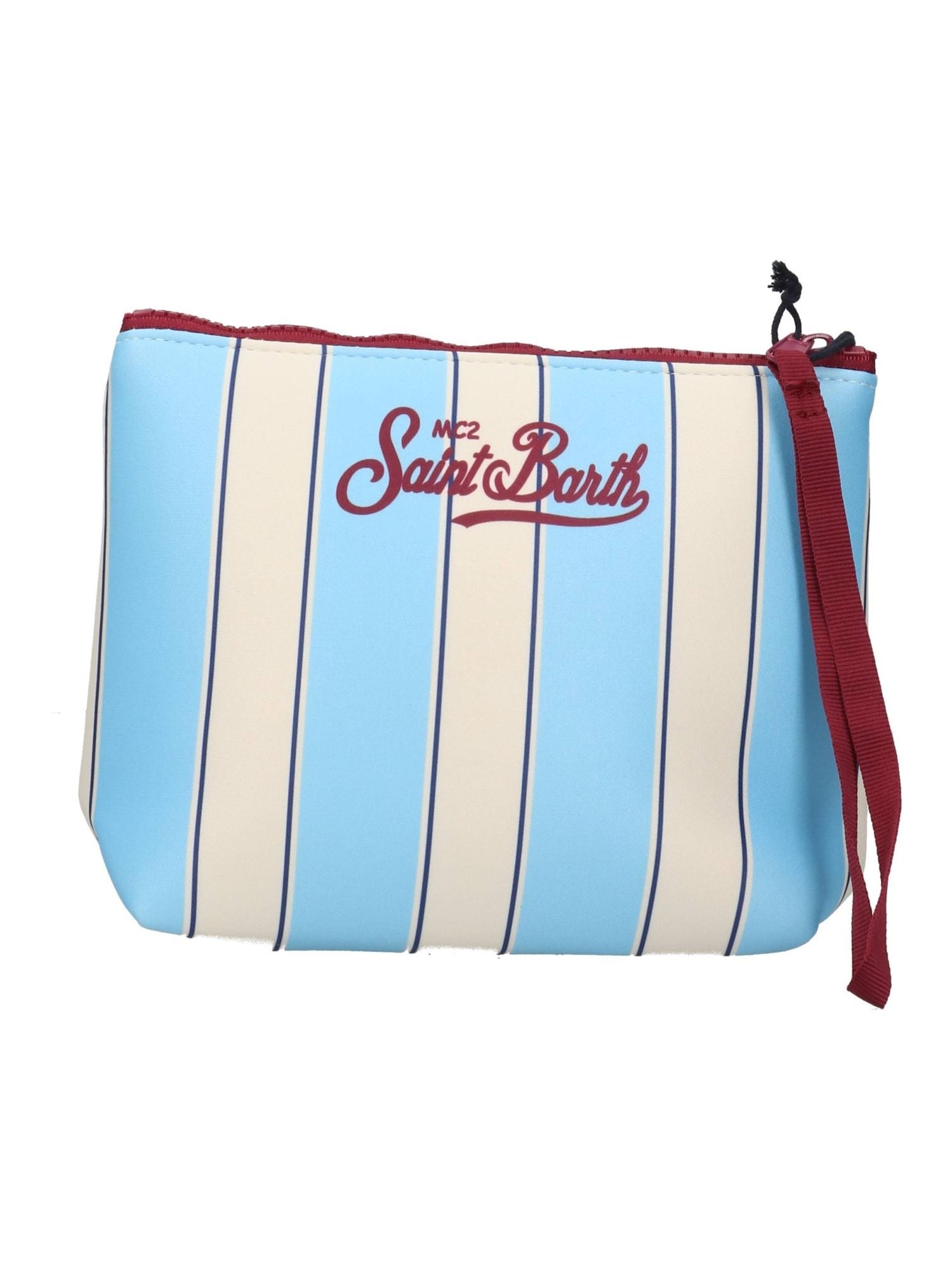 Pochette Mc2 Saint Barth ALIN001 00605L  bianca e celeste. ALIN001 00605L MC2 SAINT BARTH 