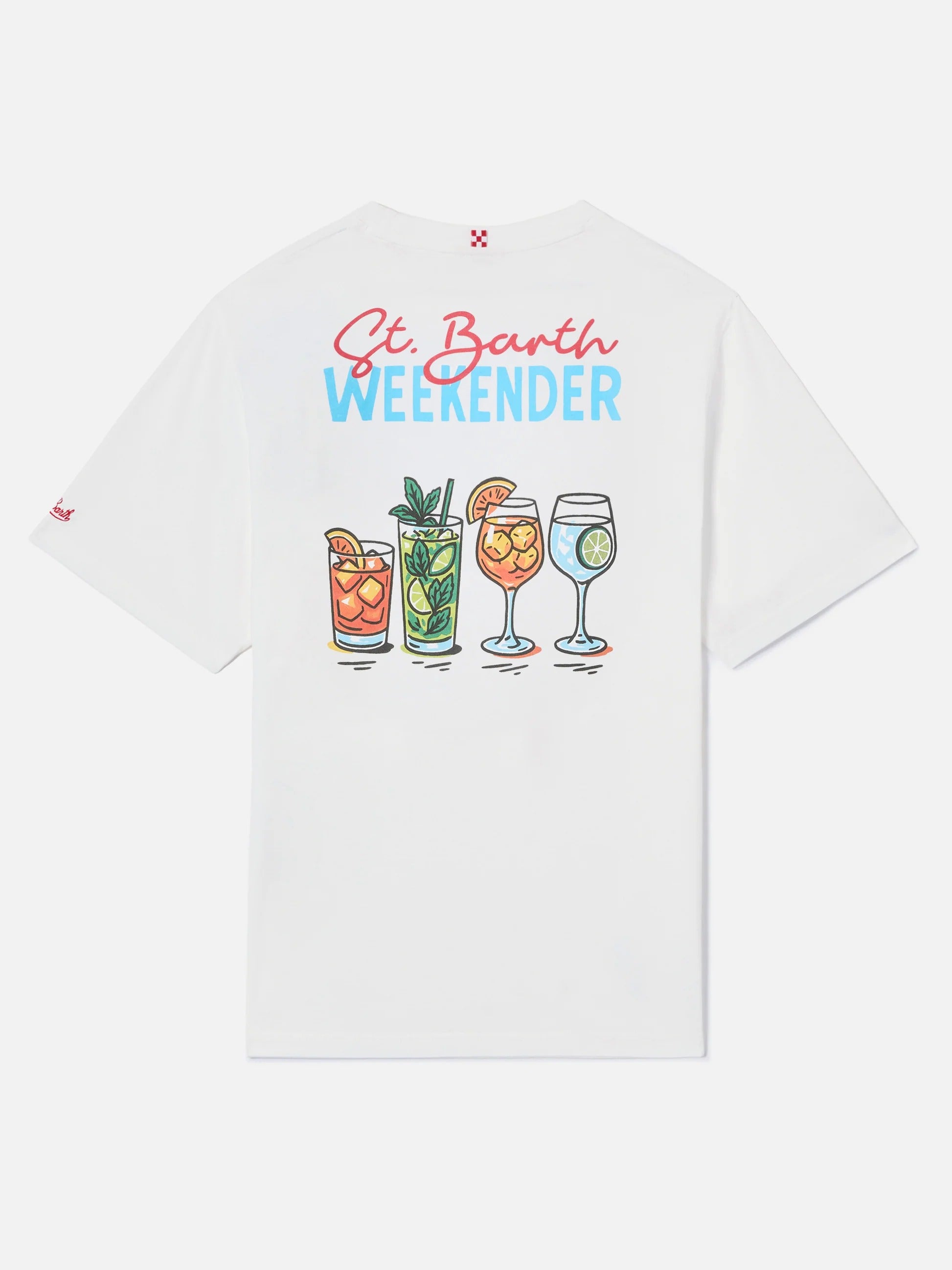 T-shirt Delmar con stampa St. Barth Weekender e maxi grafica sul retro DLR0001 04314L MC2 SAINT BARTH 