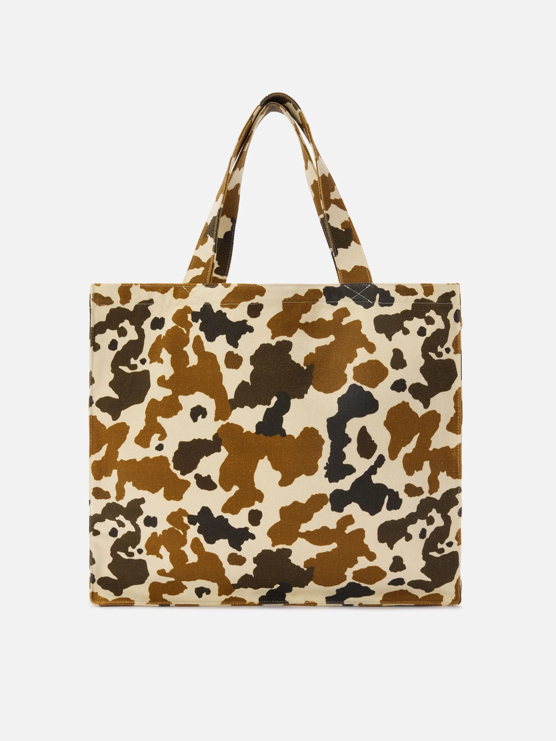 Borsa Essential in canvas con stampa muccata e logo stampato EBAGN007 00274L MC2 SAINT BARTH 