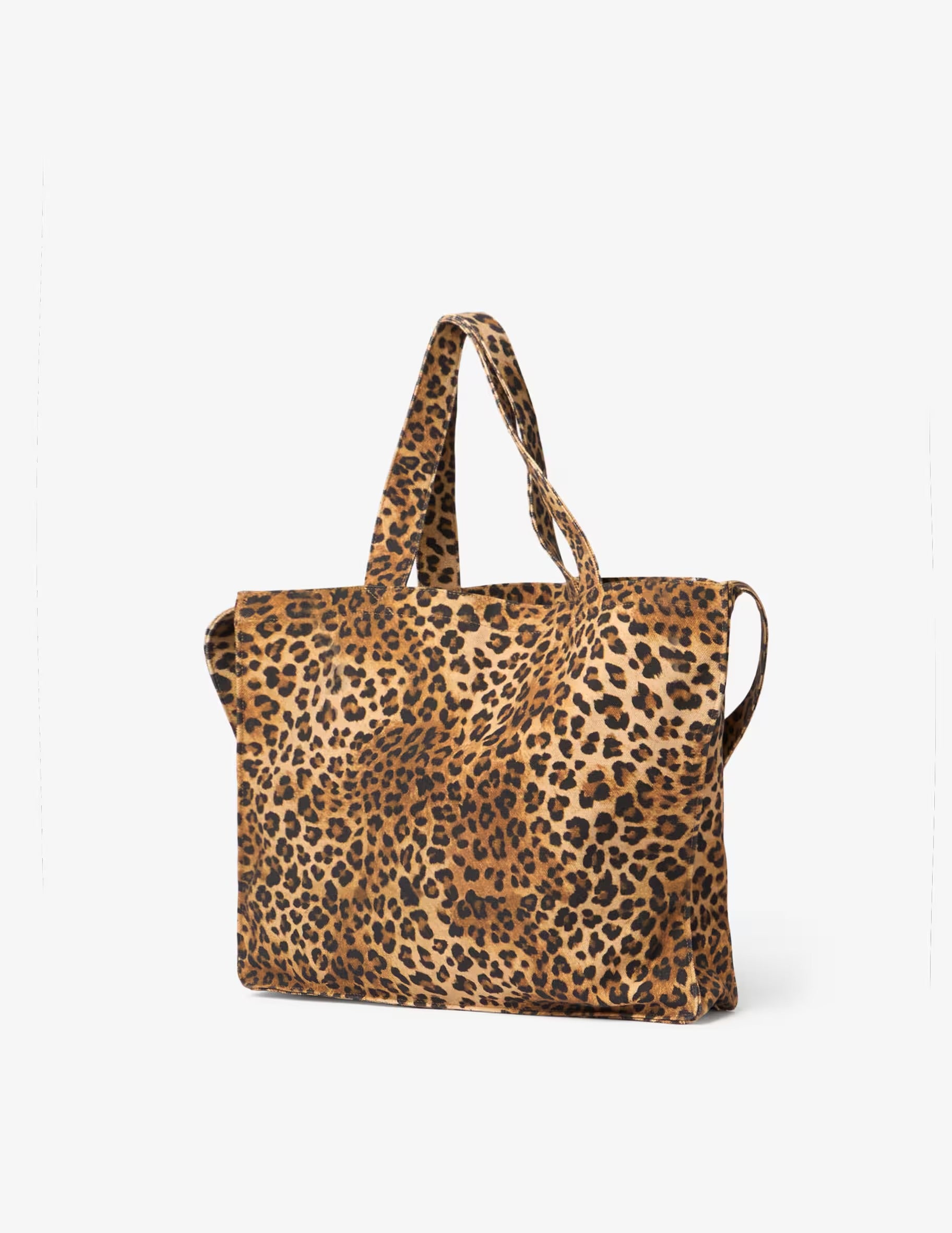 Borsa Essential in cotone animalier con logo Saint Barth EBAGN007 00653L MC2 SAINT BARTH 