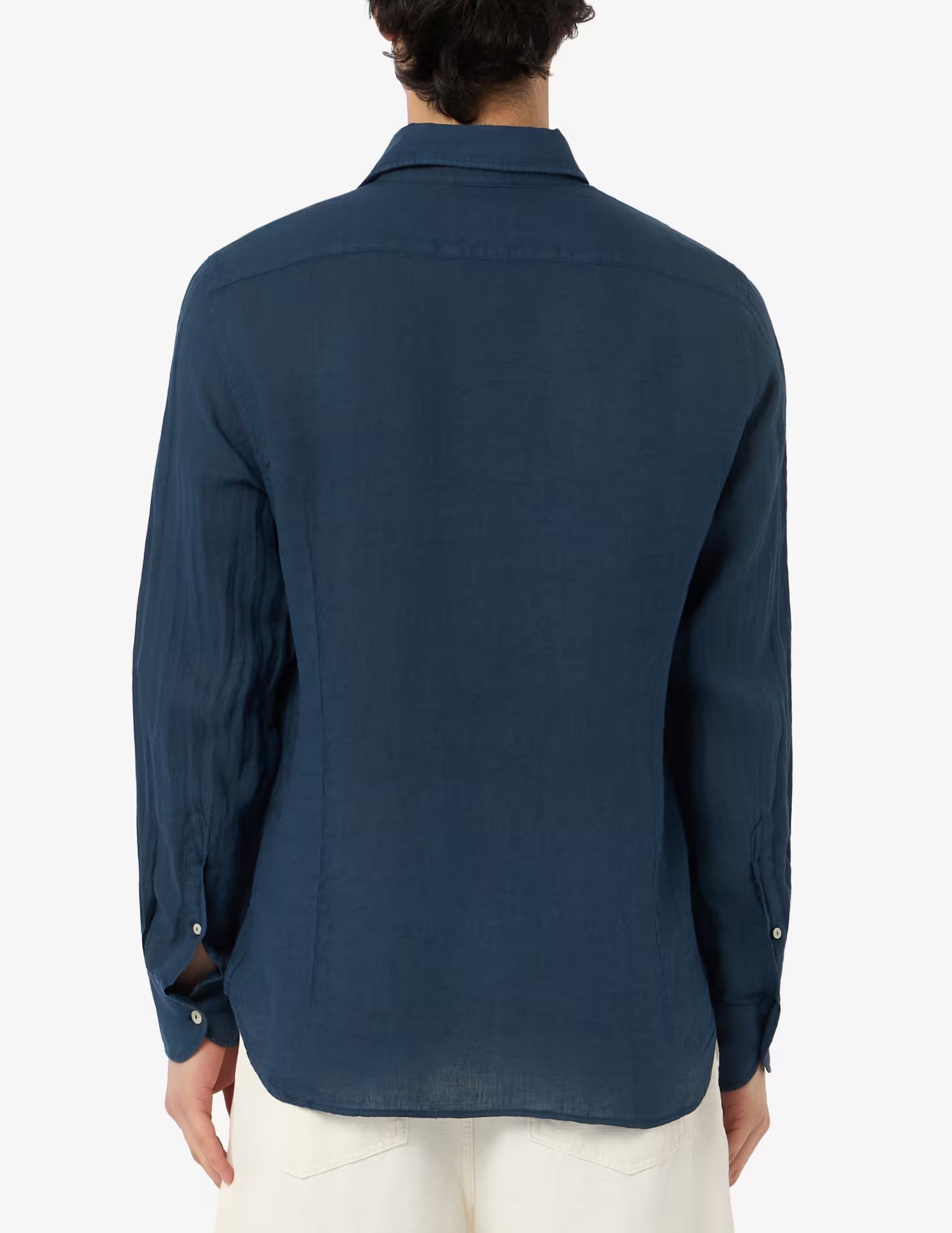 MC2 Saint Barth<BR/>Camicia manica lunga Pamplona Blue Navy PAMP001 00119L MC2 SAINT BARTH 
