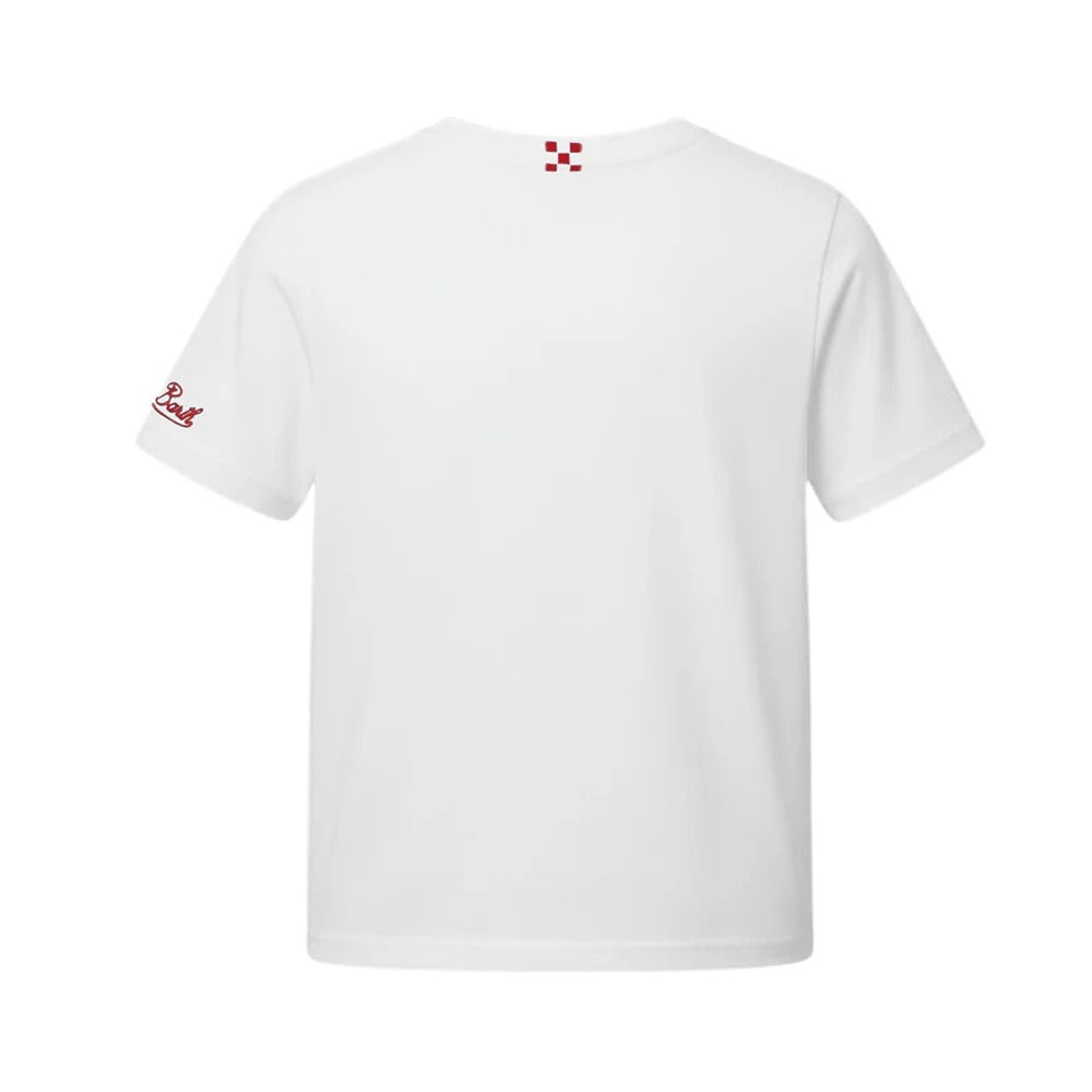 Mc2 Saint Barth T-shirt Bianca Portofino Jr Con Mickey POT0002/02729L Per Bambino POT0002 02729L MC2 SAINT BARTH 