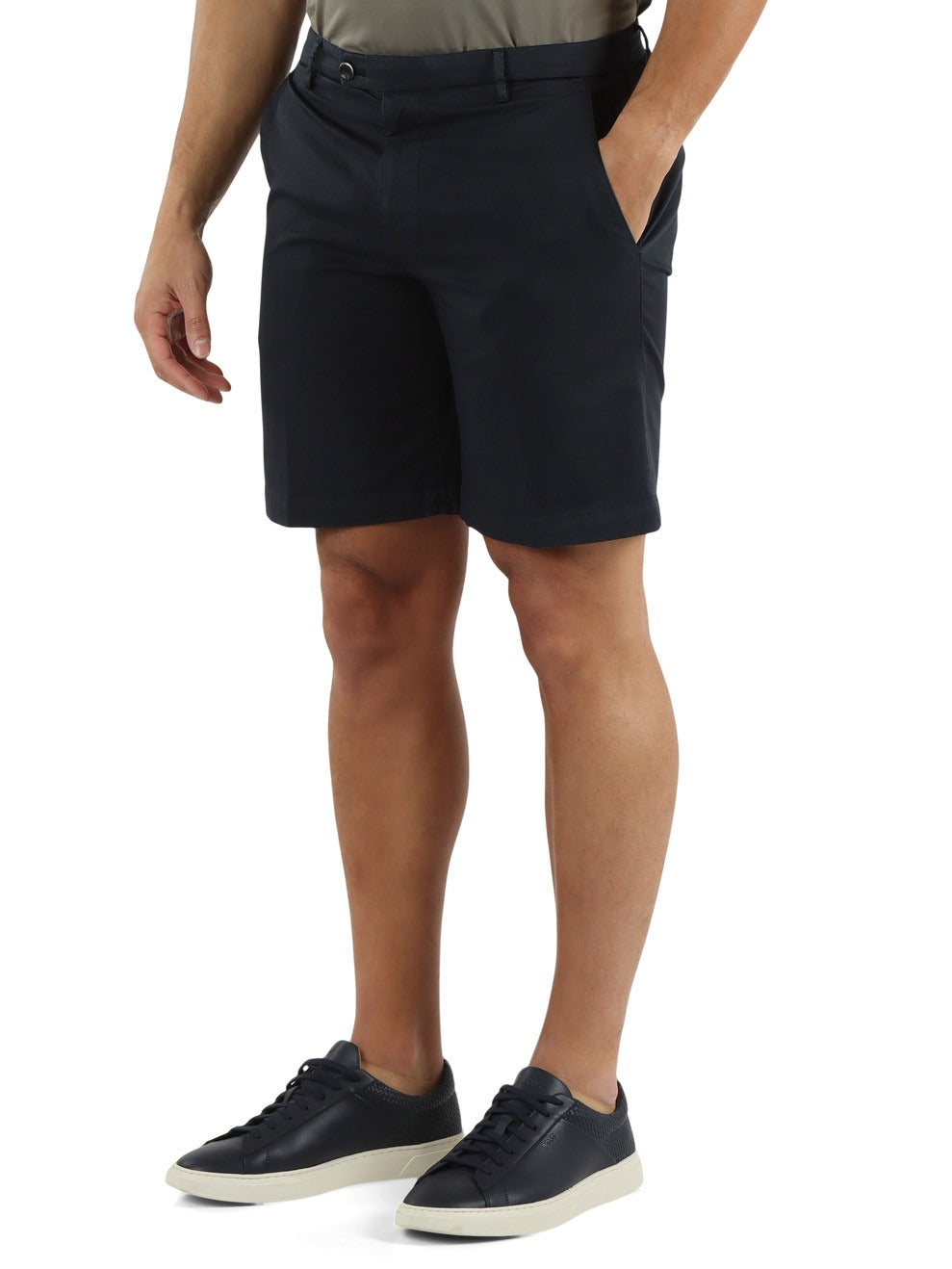Bermuda Uomo Michael Coal in Cotone Pima Stretch navy MCCHD2563S26B 016 MICHAEL COAL 