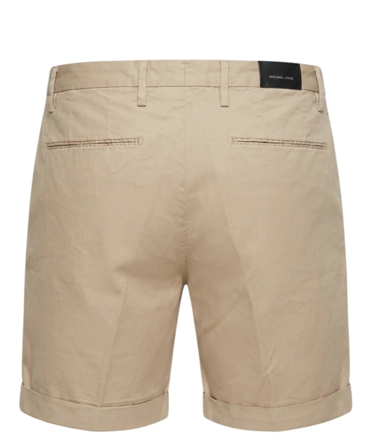 Bermuda Uomo Michael Coal in Cotone Pima Stretch beige MCCHD2563S26B 104 MICHAEL COAL 