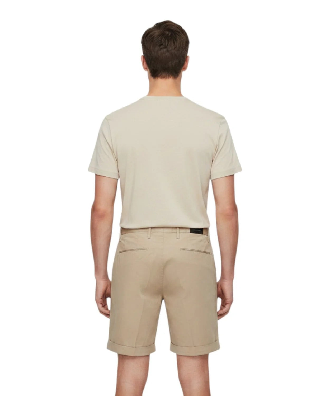 Bermuda Uomo Michael Coal in Cotone Pima Stretch beige MCCHD2563S26B 104 MICHAEL COAL 