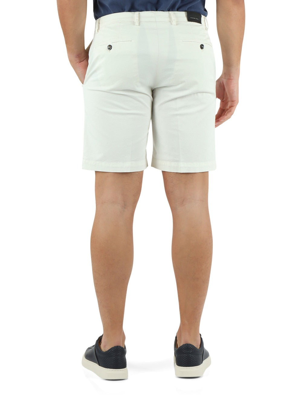 Bermuda Uomo Michael Coal in Cotone Pima Stretch bianco MCCHD2563S26B 282 MICHAEL COAL 