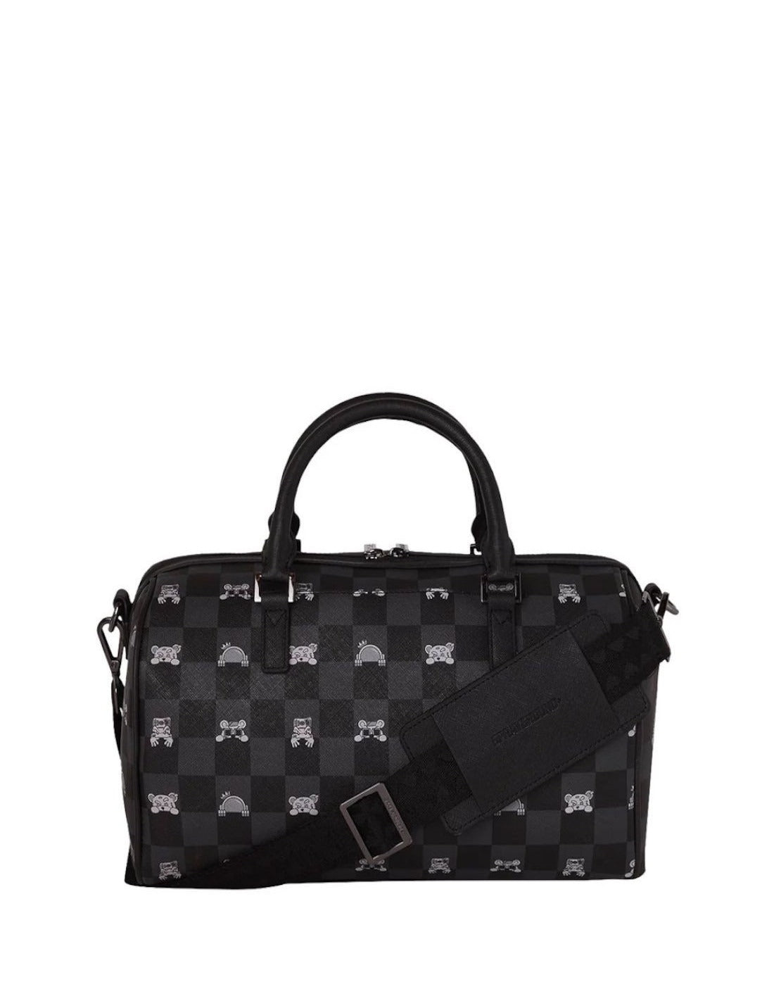 SPRAYGROUND UNISEX GRAY PEEKING CHARACTER CHECK MINI 910B8911NSZ V.UNICA SPRAYGROUND 