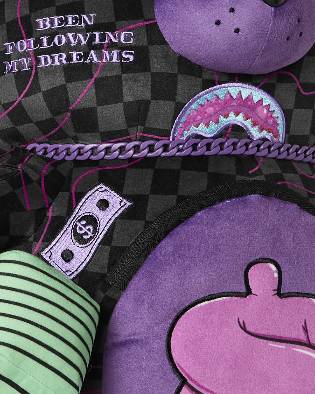 ZAINO CON ORSO E SLIME VIOLA CHE CONQUISTA L'ORSO 910B9012NSZV.UNICA 910B8958NSZ V.UNICA SPRAYGROUND 