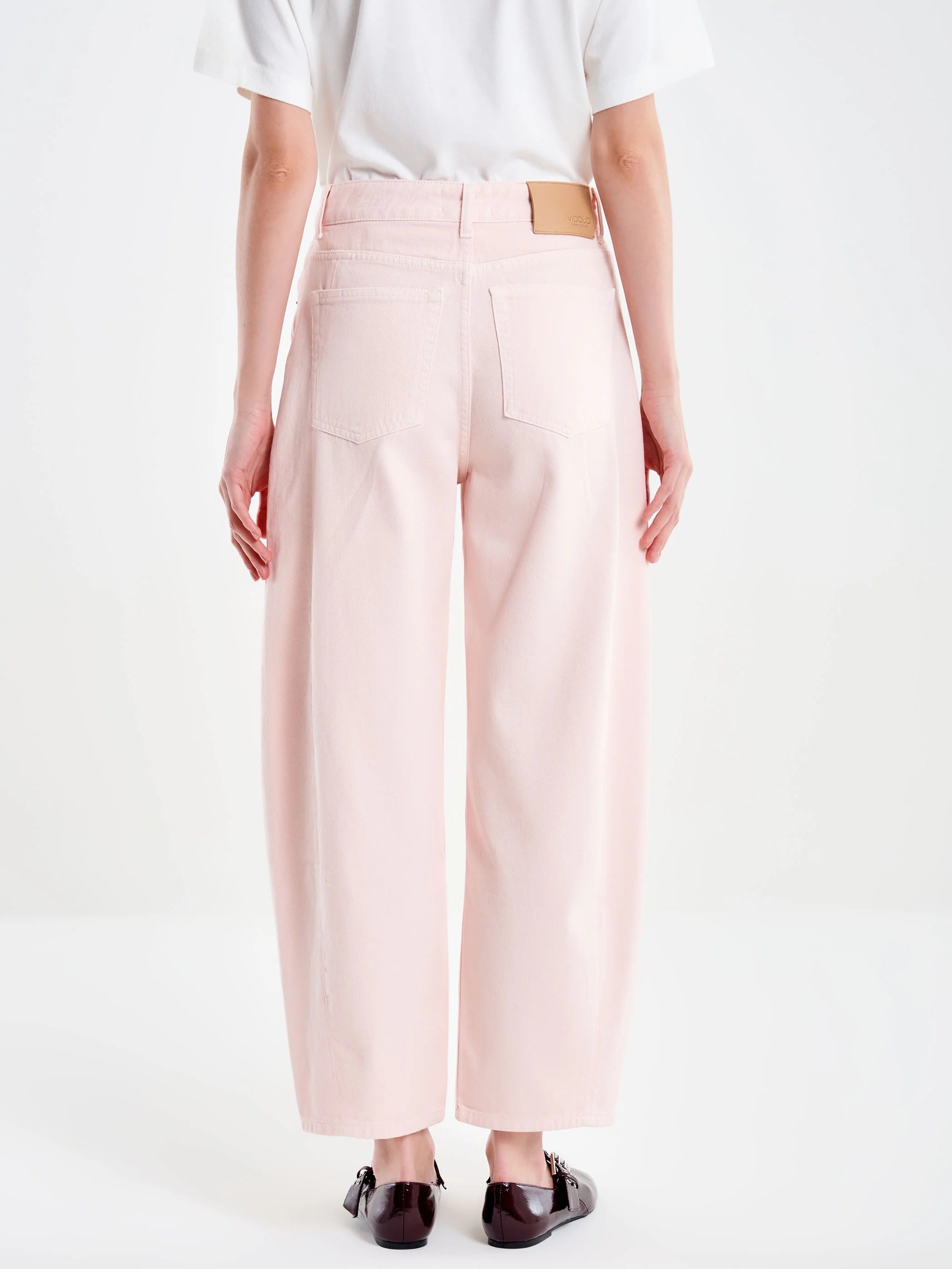VicoloJeans Chiara Barrel Rosa DAB5150 30 VICOLO 