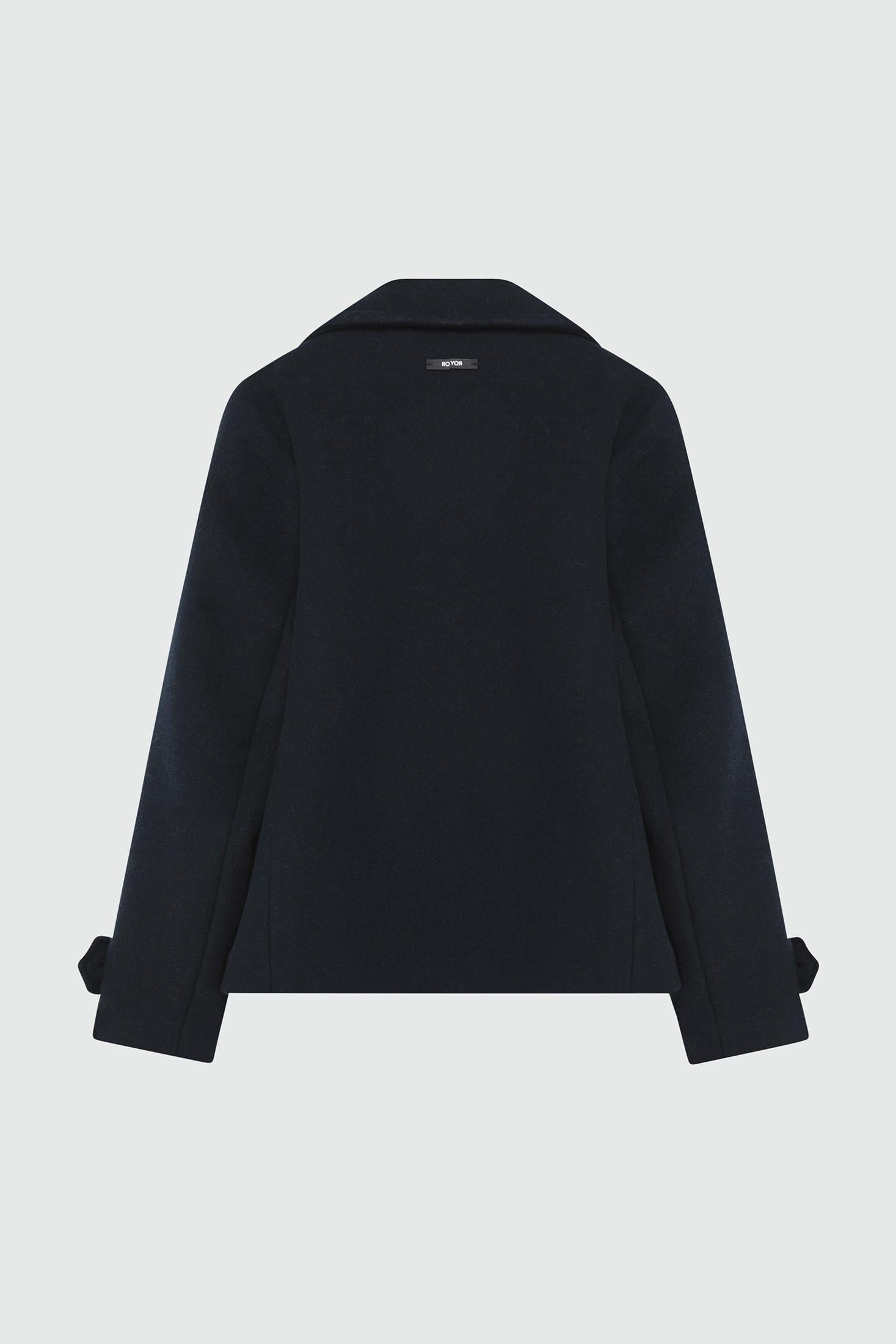 PEACOAT MELTON IN LANA BLU RND398T706XXXX BLUE NAVY ROY ROGER'S 