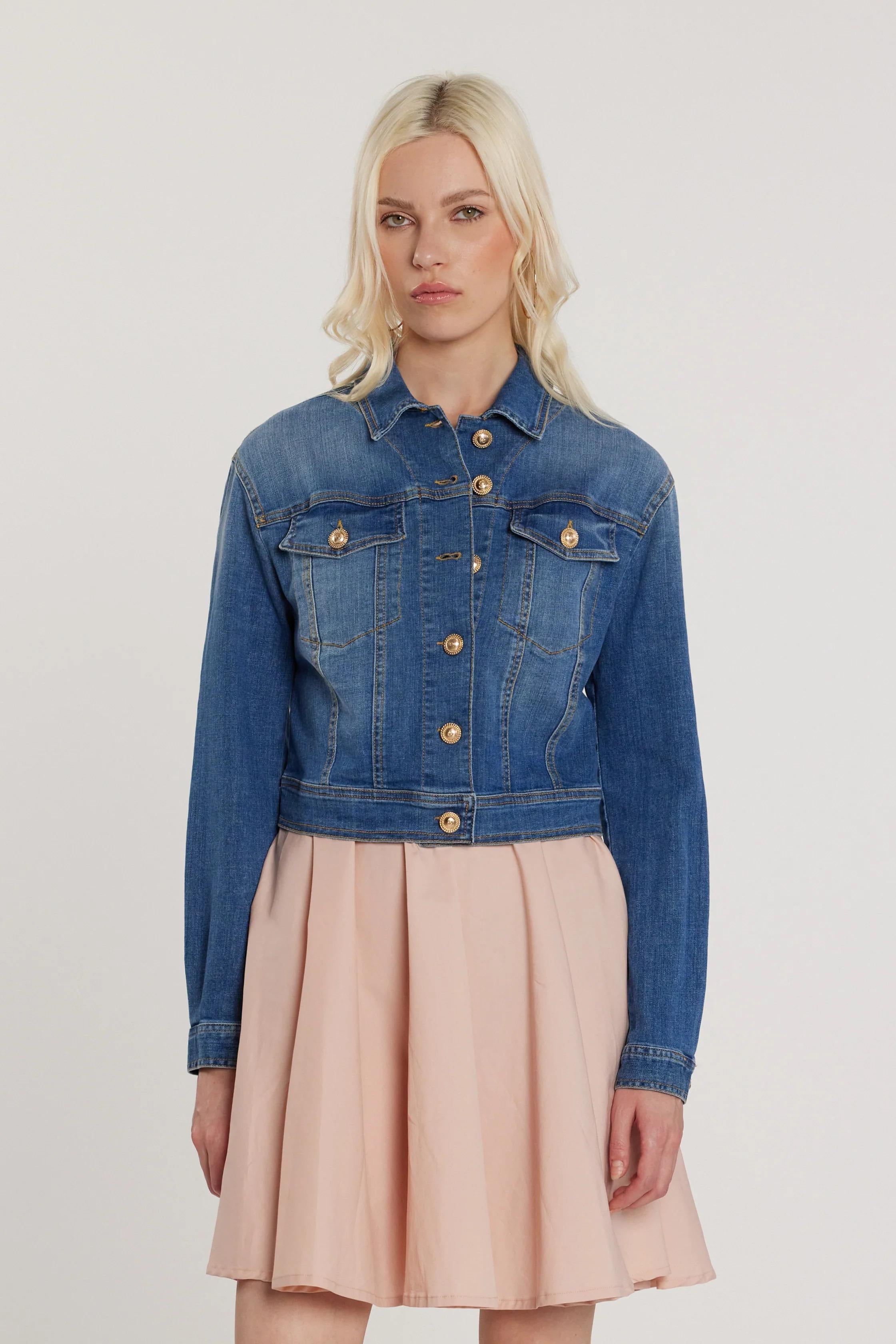 RELISH Giubbino DENNISE maniche lunghe con tasche più patte denim RDP2605016018 1799 RELISH 