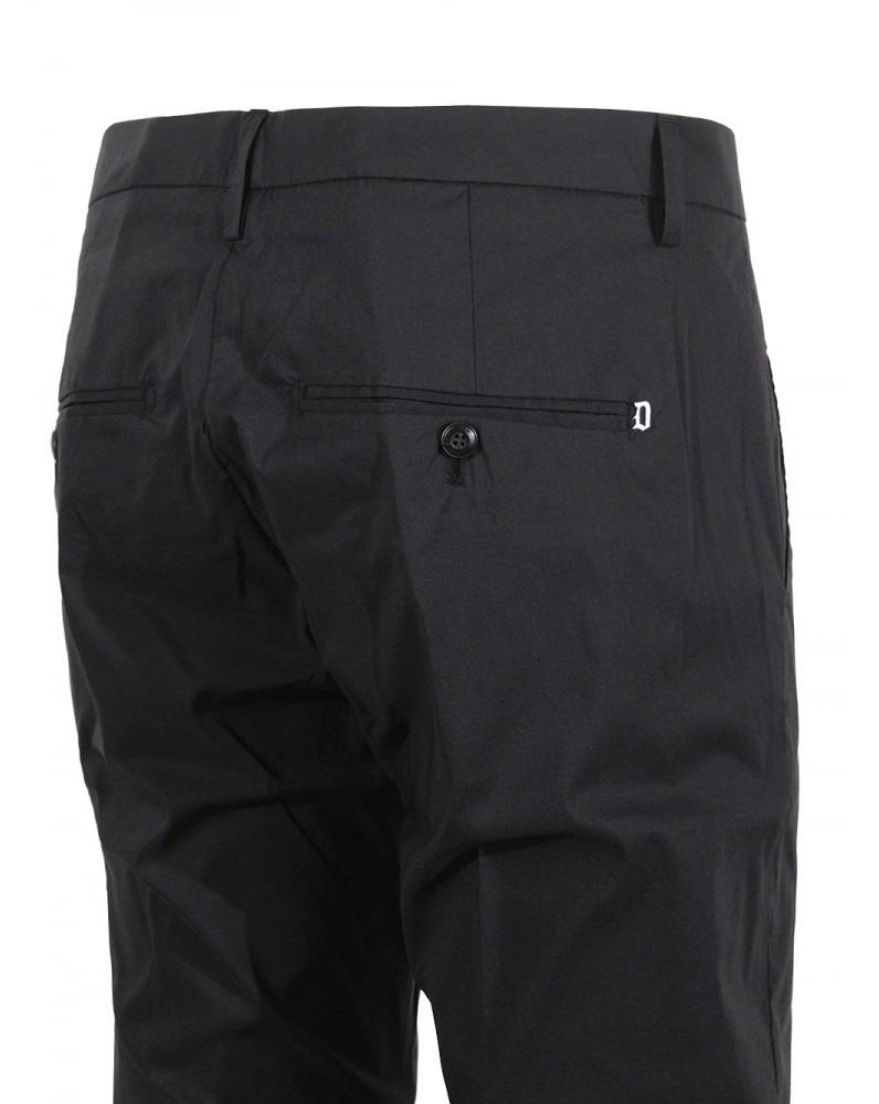 Pantaloni Gaubert slim in popeline cotone e nylon NERO UP235-PS0020U-002 999 DONDUP 