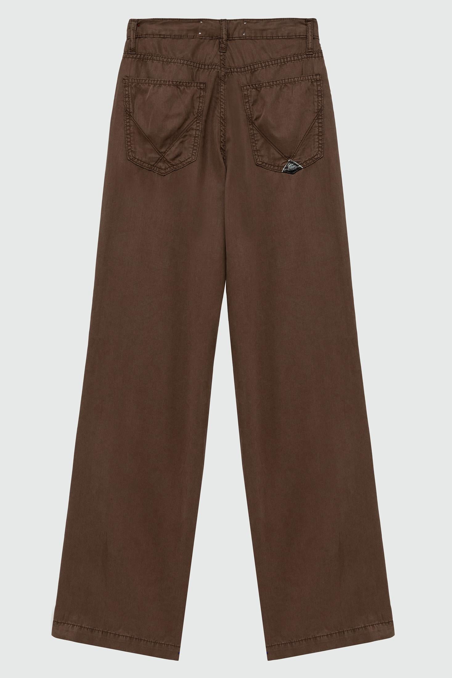 PANTALONE MARTA IN TENCEL MARRONE RND091CR560569 C0241 ROY ROGER'S 