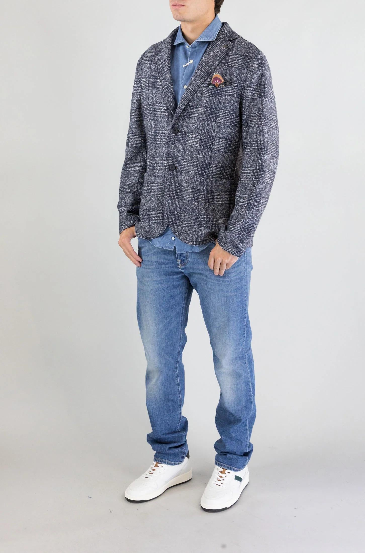 Giacca Momopetto Bob Blu da Uomo a26marde n178t178 MARDEN178-T178 BLU BOB 