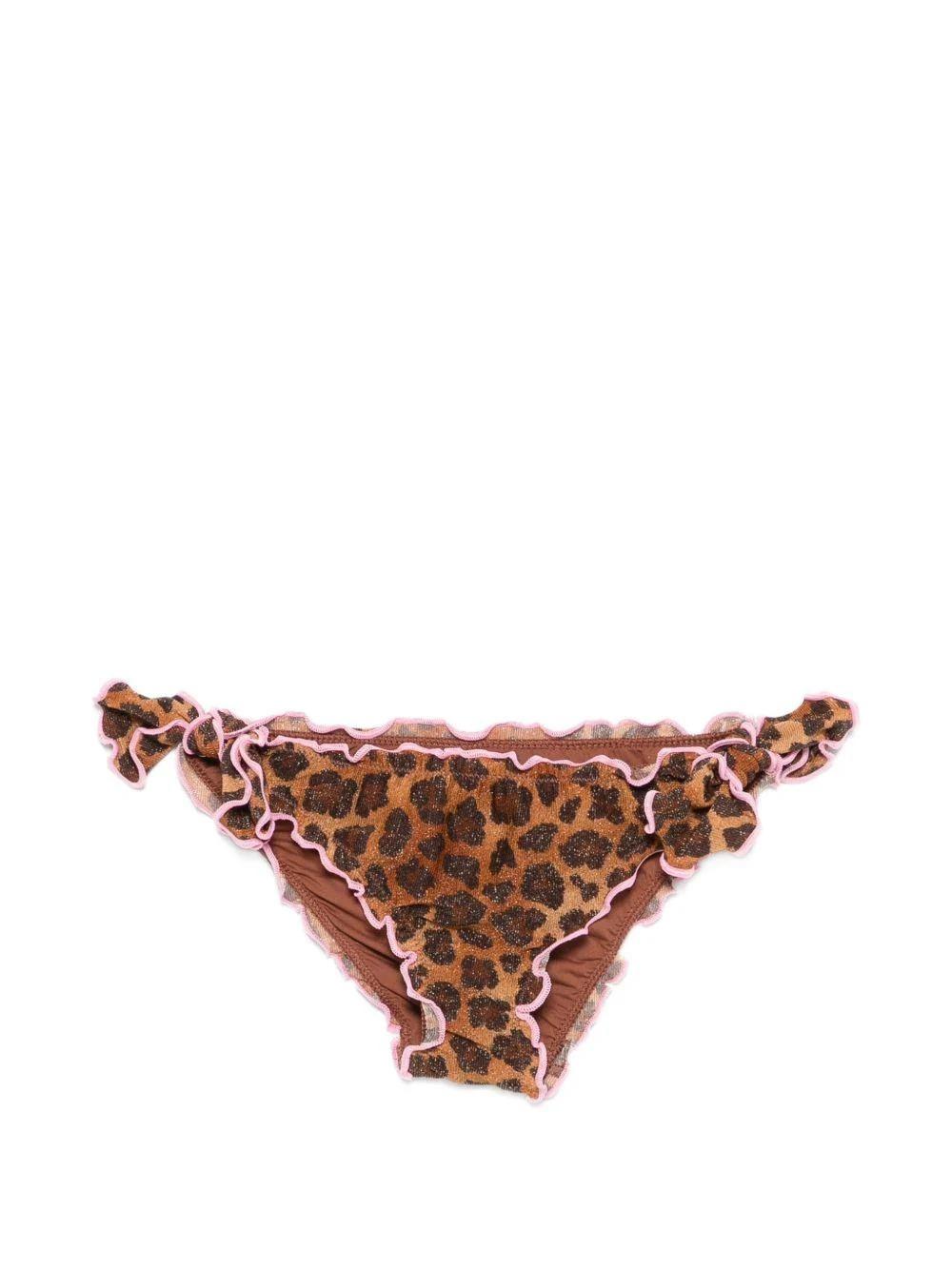 Costume CRIC MC2 Saint Barth Kids marrone con stampa animalier CRIC001 00520L MC2 SAINT BARTH 