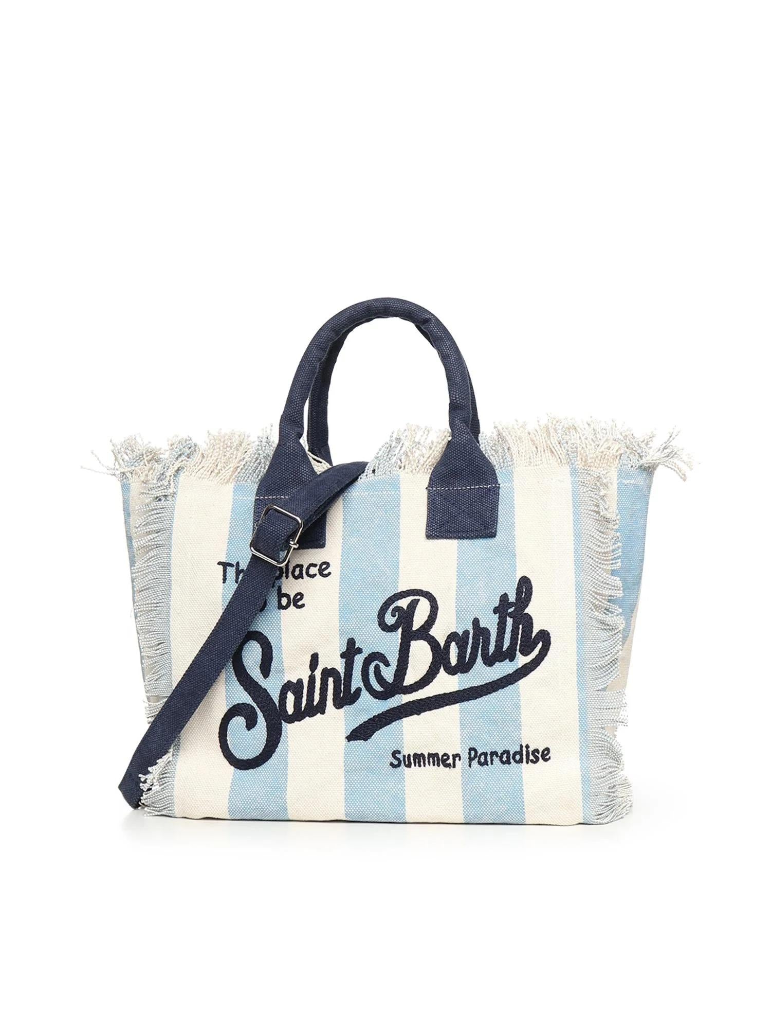 MC2 SAINT BARTH<BR/>Borsa Colette in canvas a righe COL000102629L COL0001 02629L MC2 SAINT BARTH 
